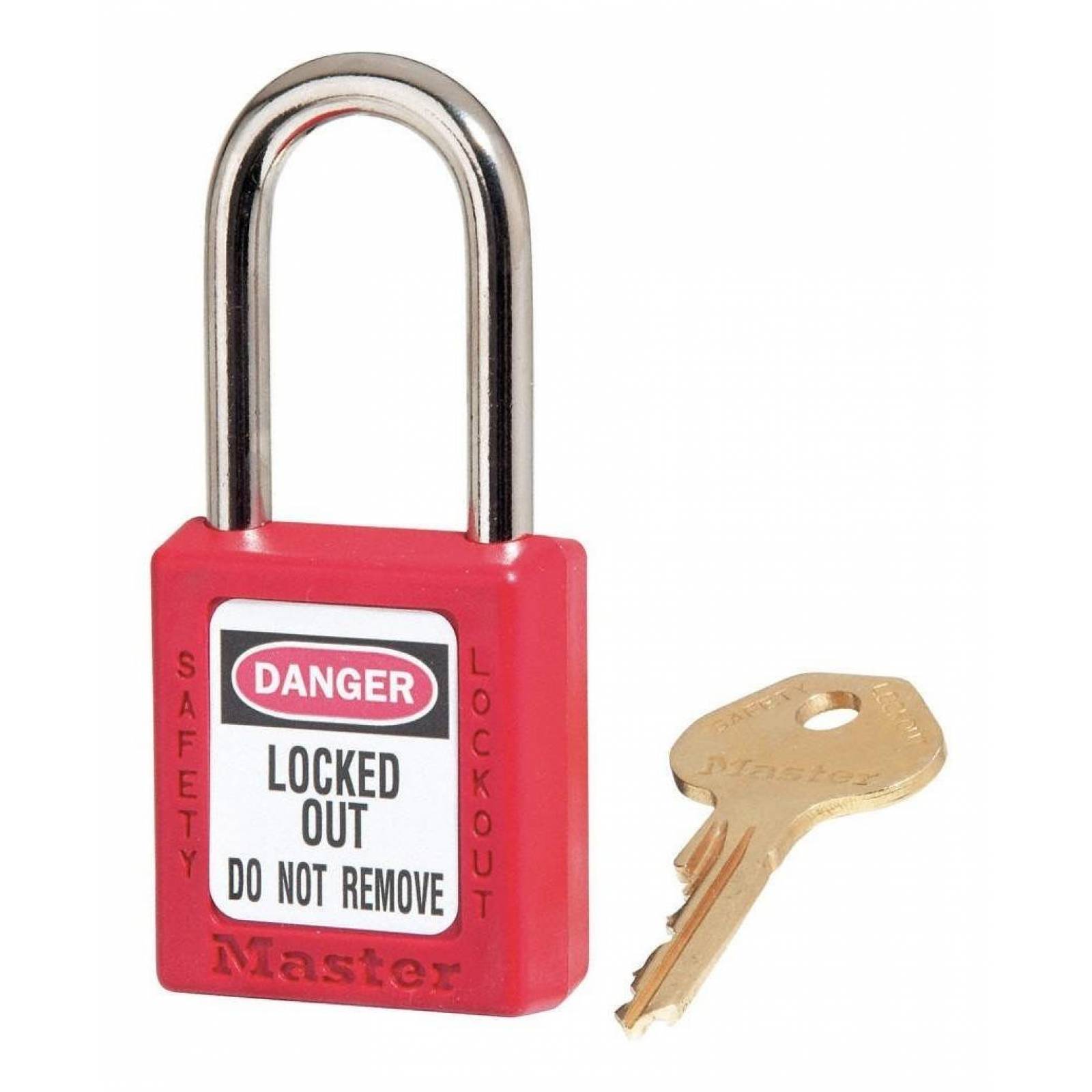 Candado master lock de bloqueo 38 mm 410 Rojo
