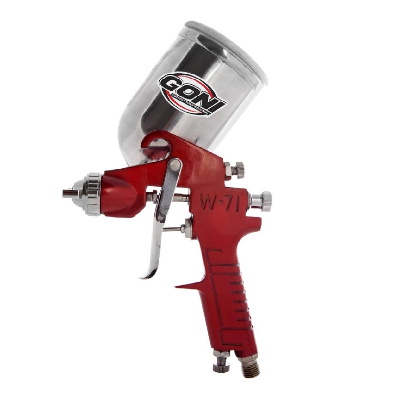 Pistola goni 352 gravedad vaso giratorio aluminio 