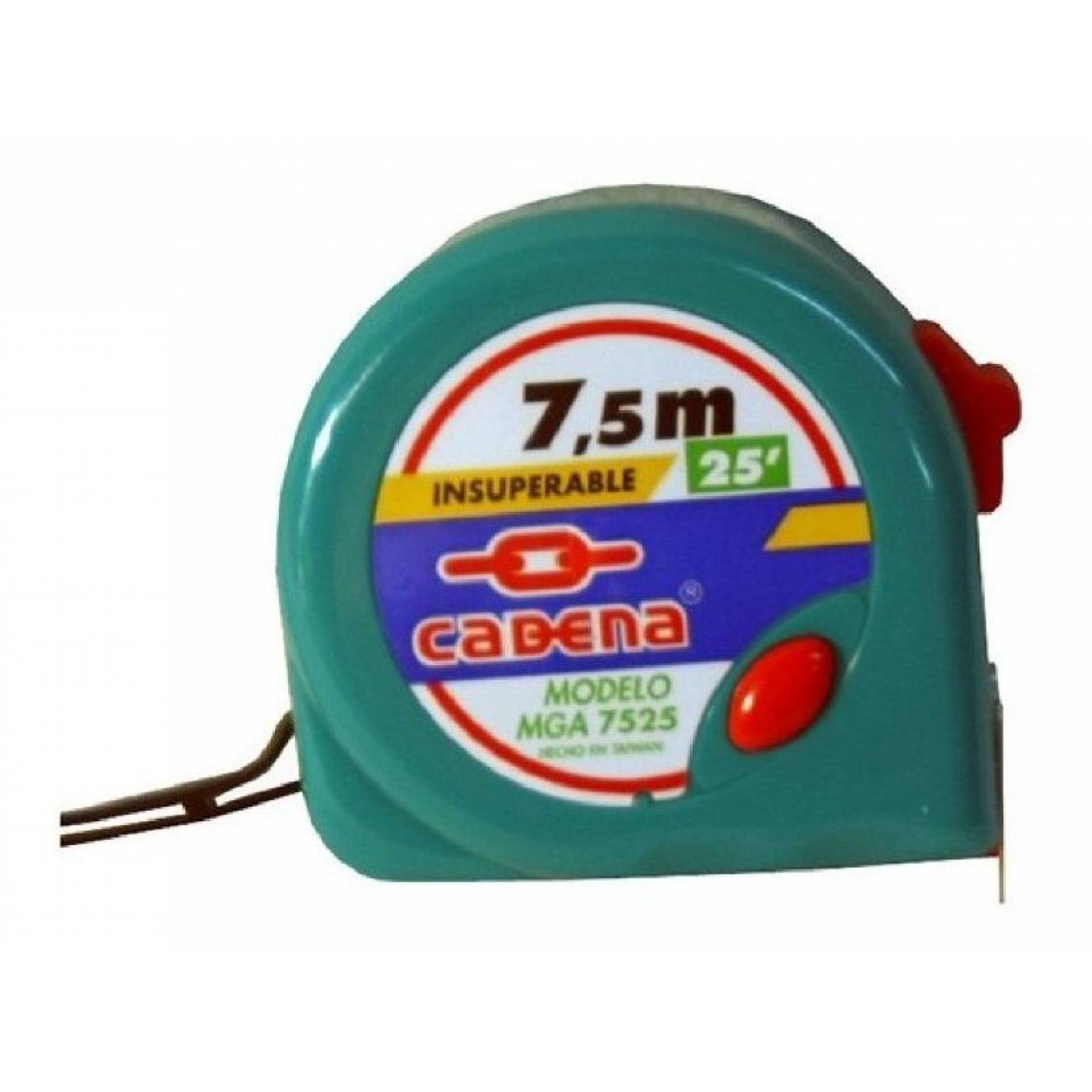 Flexometro cadena 7.5 metros mga-7525 