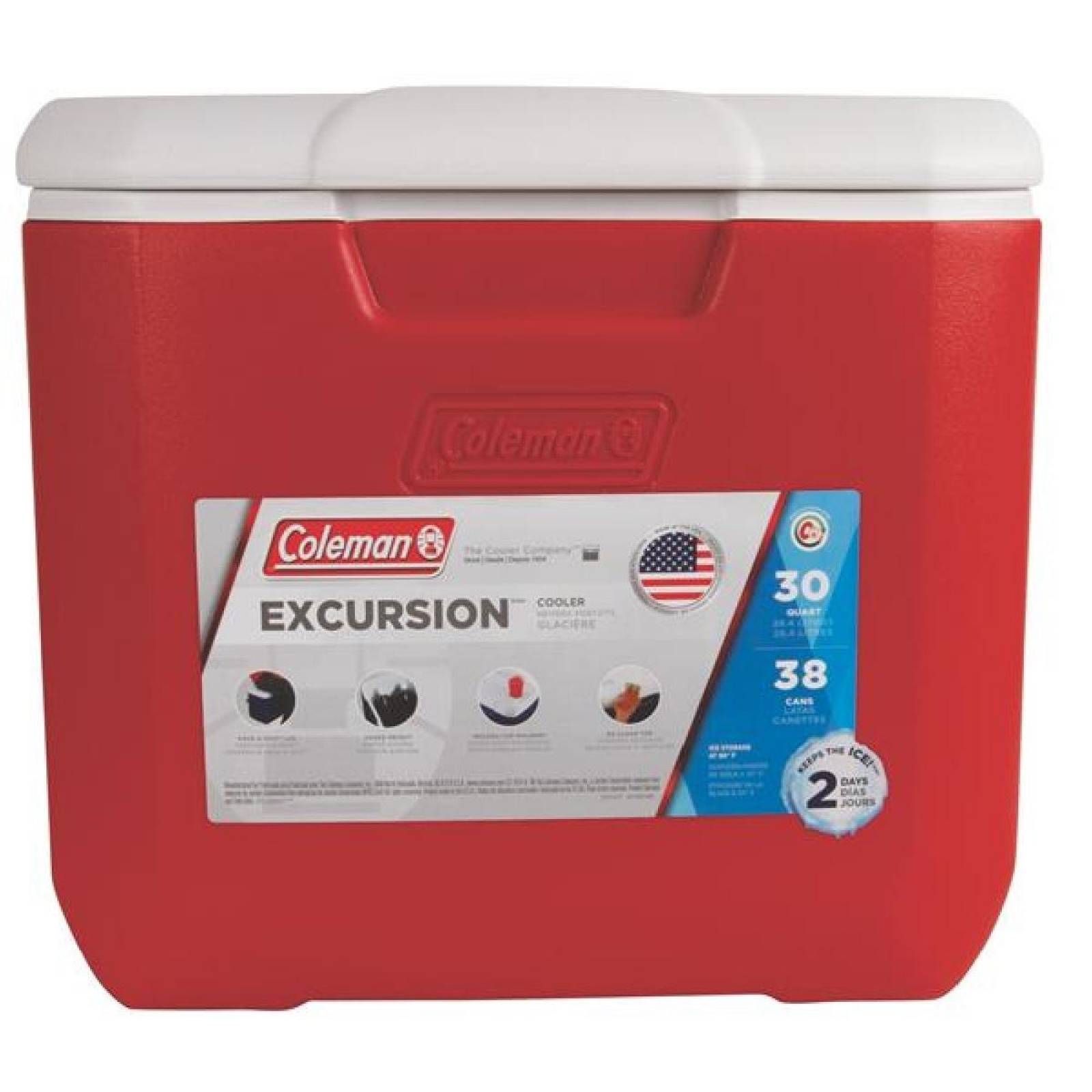 HIELERA 30 QT ROJA COLEMAN 