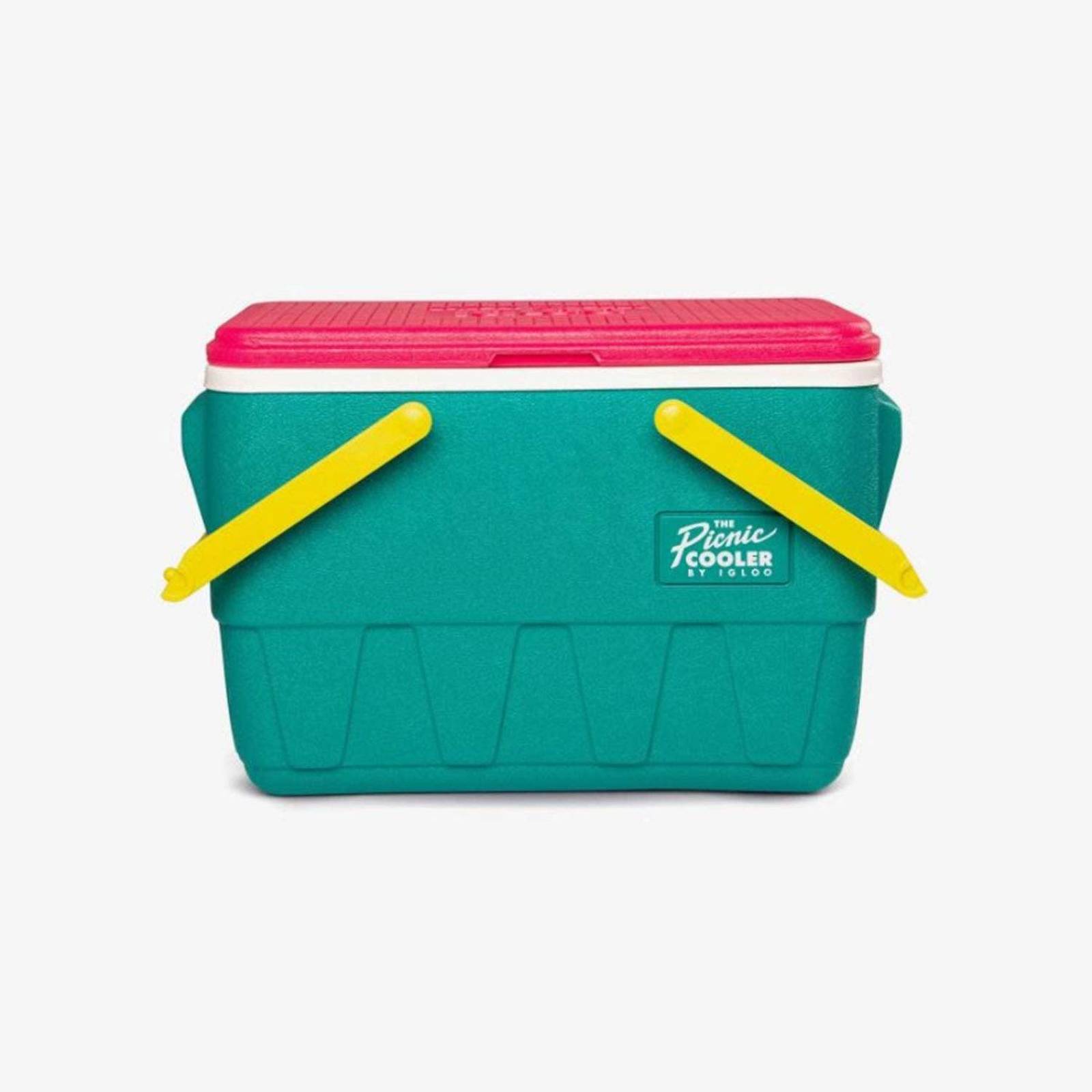 HIELERA 25 QT RETRO PICNIC VERDE / ROSA MAGENTA IGLOO 