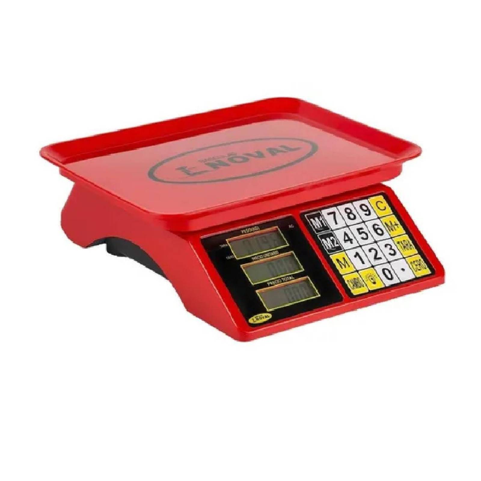 BASCULA DIGITAL COMERCIAL ROJA 20 KG/ 2GR NOVAL 