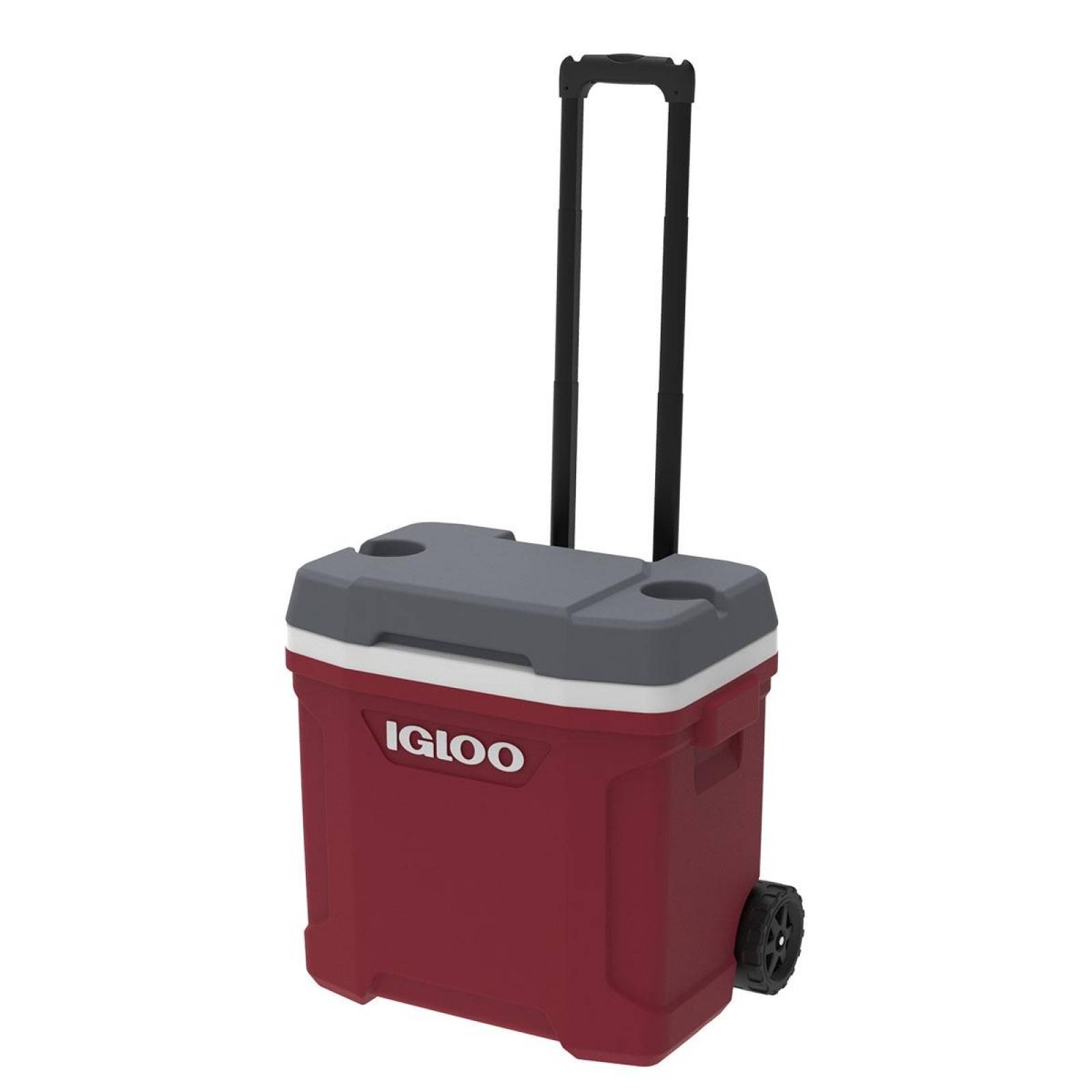 HIELERA 30 QT CON RUEDA LATITUDE ROJA INDUSTRIAL 43 LATAS IGLOO 