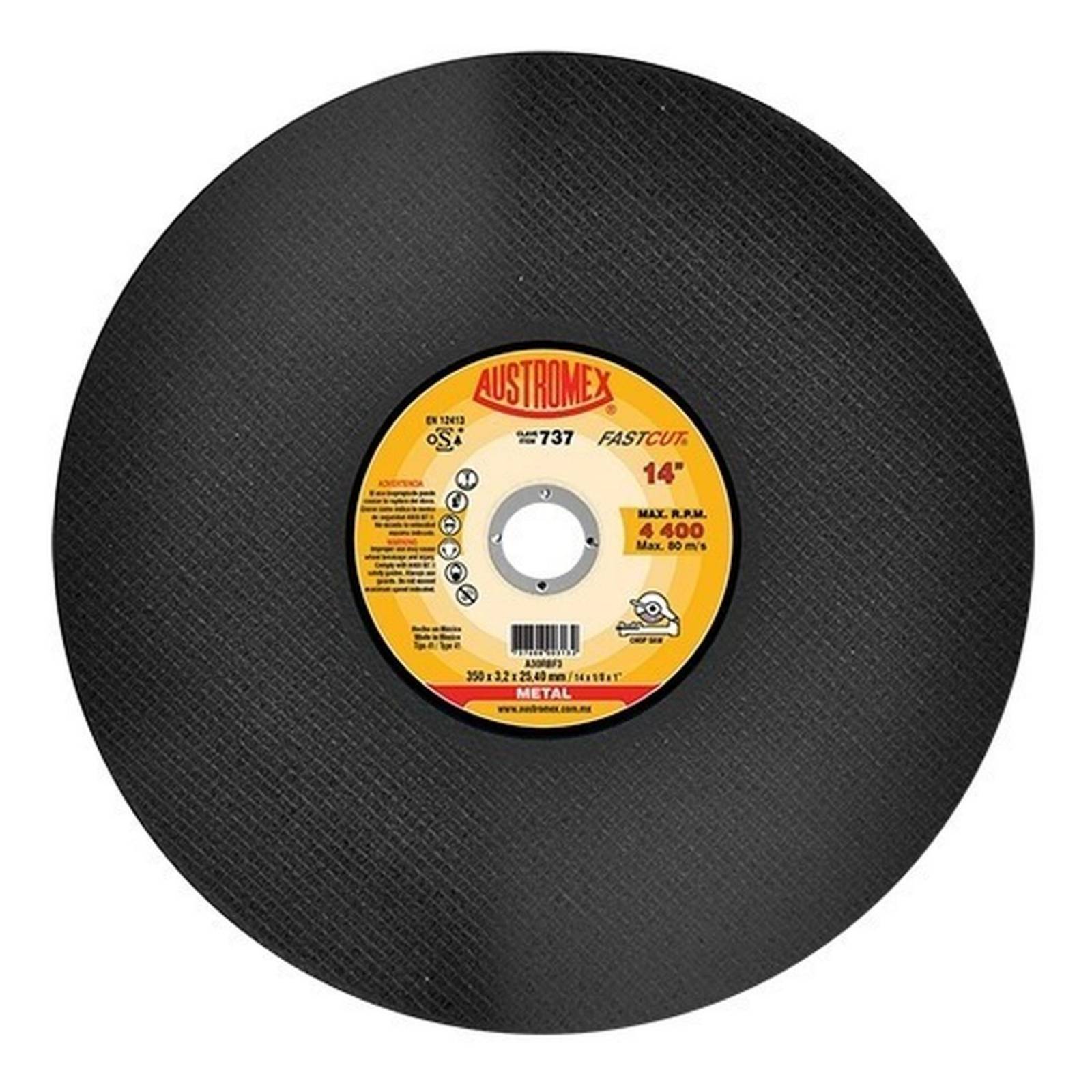 Disco De Corte 14 Metal Doble Malla Austromex 737 25 Pzs