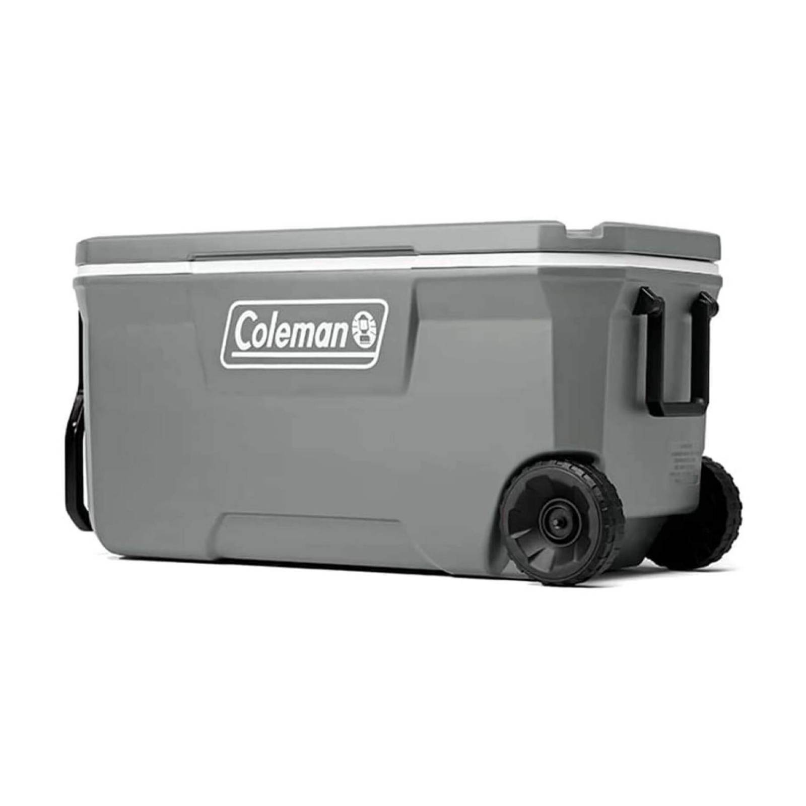 HIELERA 100 QT CON RUEDAS GRIS COLEMAN 