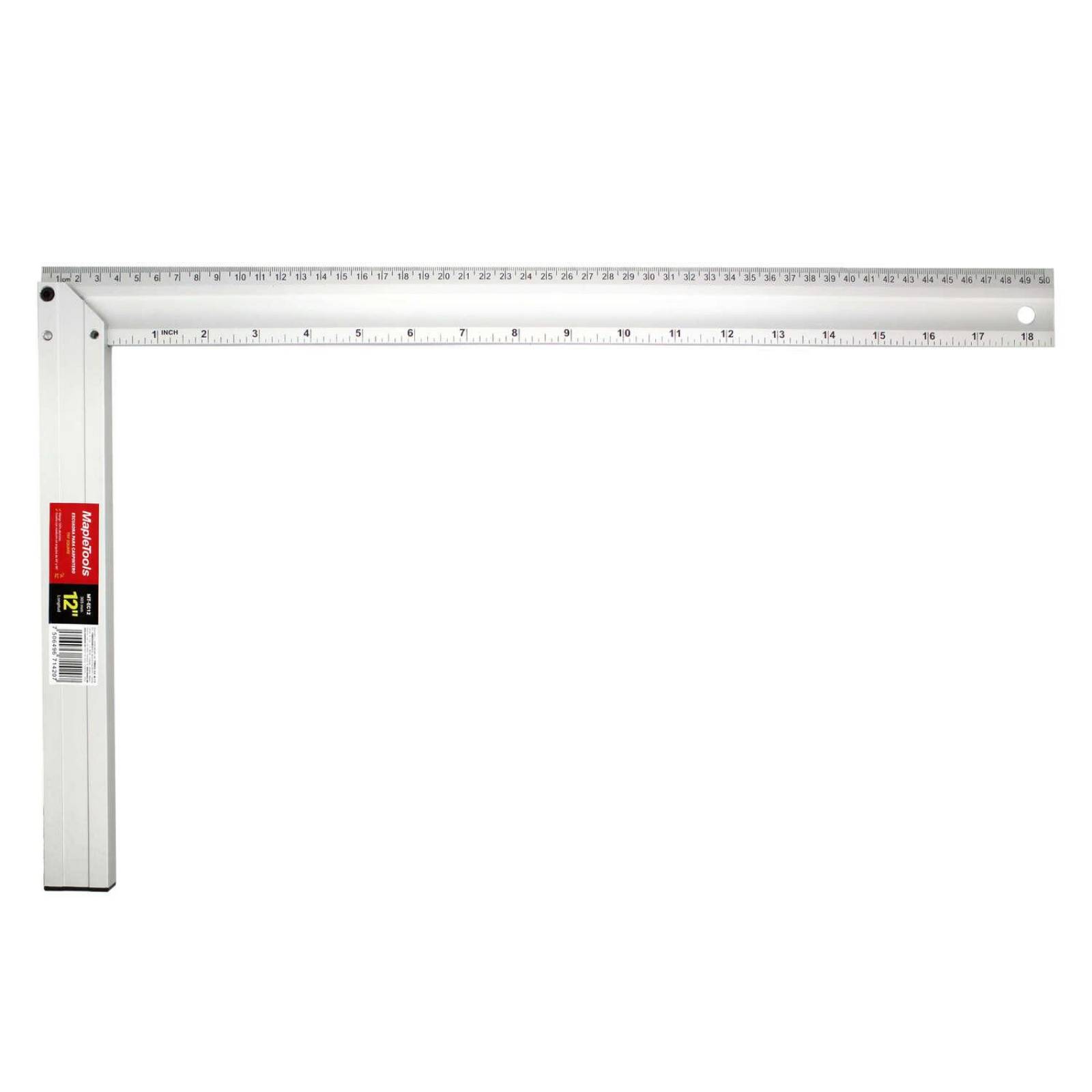 ESCUADRA PARA CARPINTERO MANGO ALUMINIO 12" MAPLE TOOLS