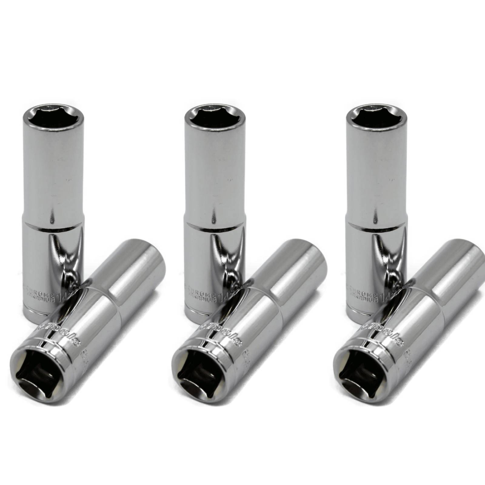 DADO LARGO 1/2 PULG 15MM 6 PIEZAS HEXAGONAL MAPLE TOOLS 