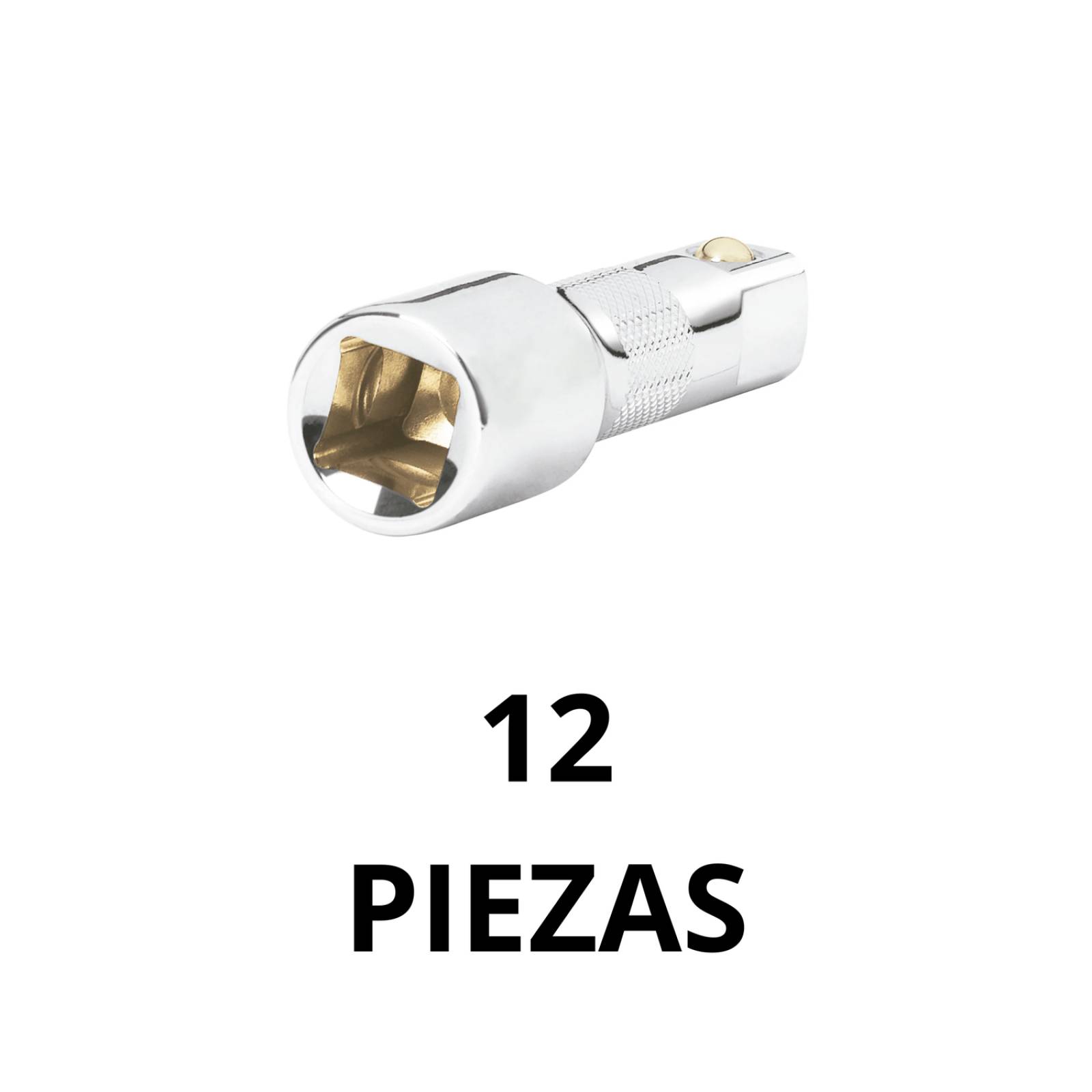 EXTENSIÓN ADAPTADOR PARA DADOS 1/2 X 3 12 PIEZAS