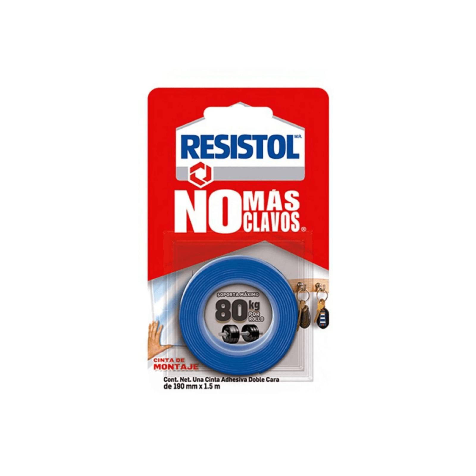 Cinta de Montaje No Más Clavos 80 kg 6 piezas 