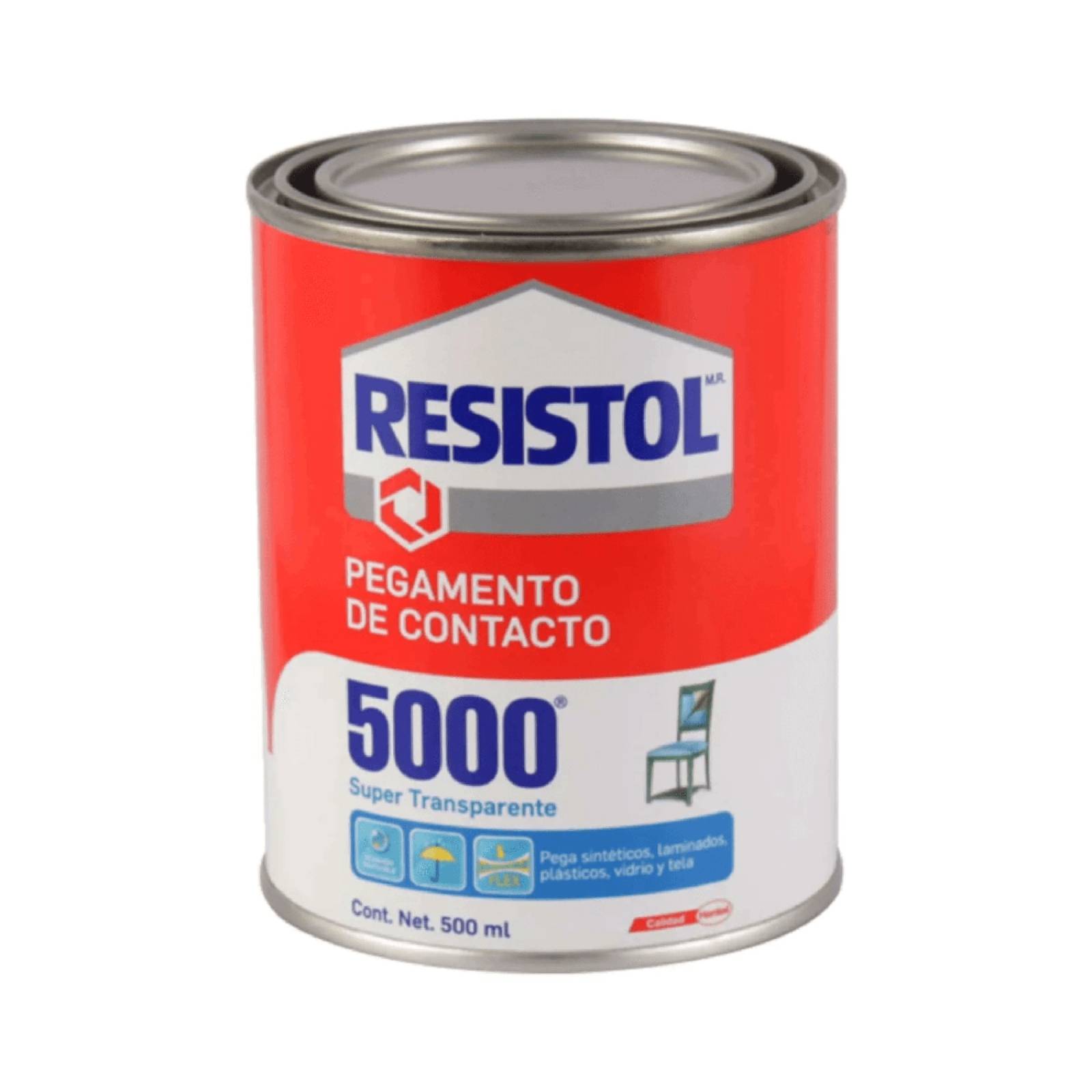 RESISTOL 5000 SUPER TRANSPARENTE 500ML 3 UNIDADES 