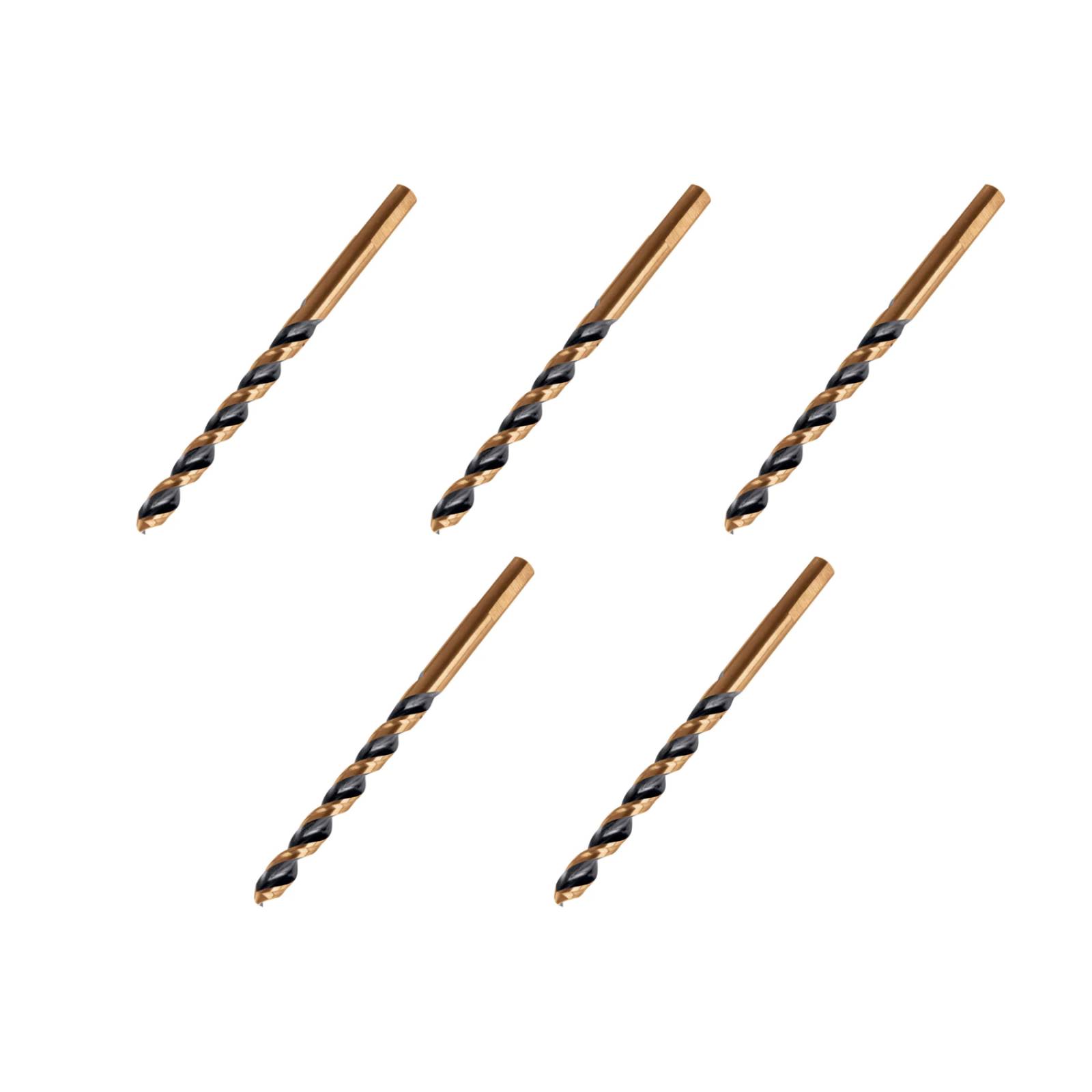 BROCA TITANIO ALTA VELOCIDAD 3/8 pulg PAQUETE DE 5 MAPLE TOOLS 