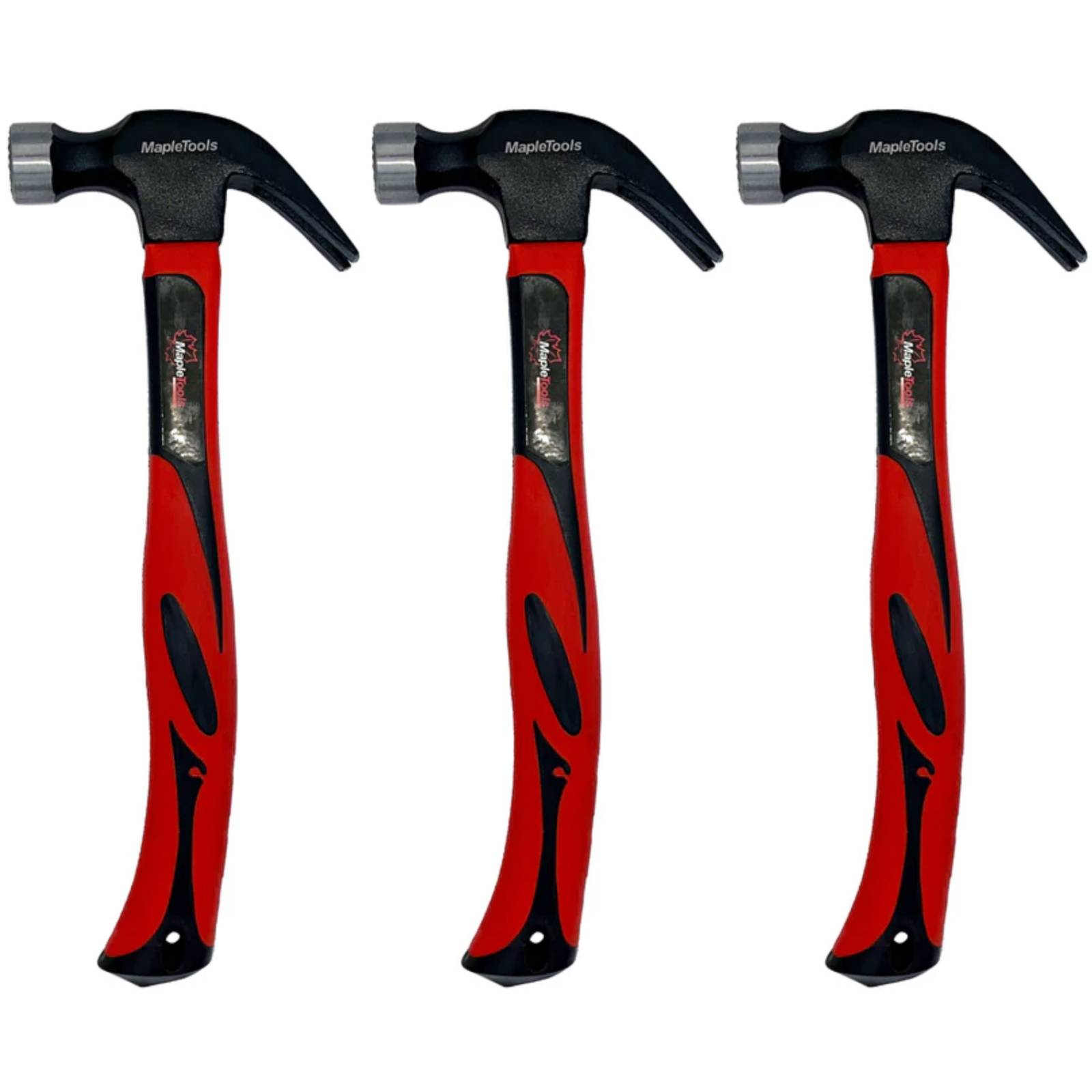 PACK 3 MARTILLO CHIVA MANGO DE FIBRA DE VIDRIO 16 OZ MAPLE TOOLS 