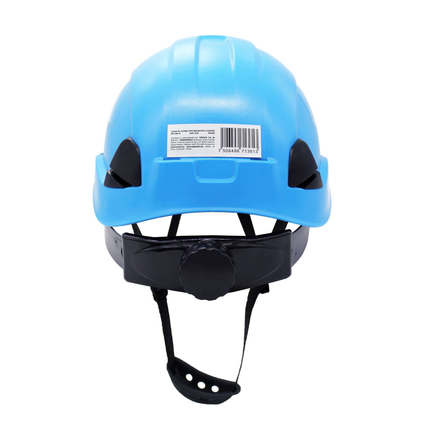 CASCO SEGURIDAD AZUL DE RESCATE 6 PUNTOS MAPLE SAFE 