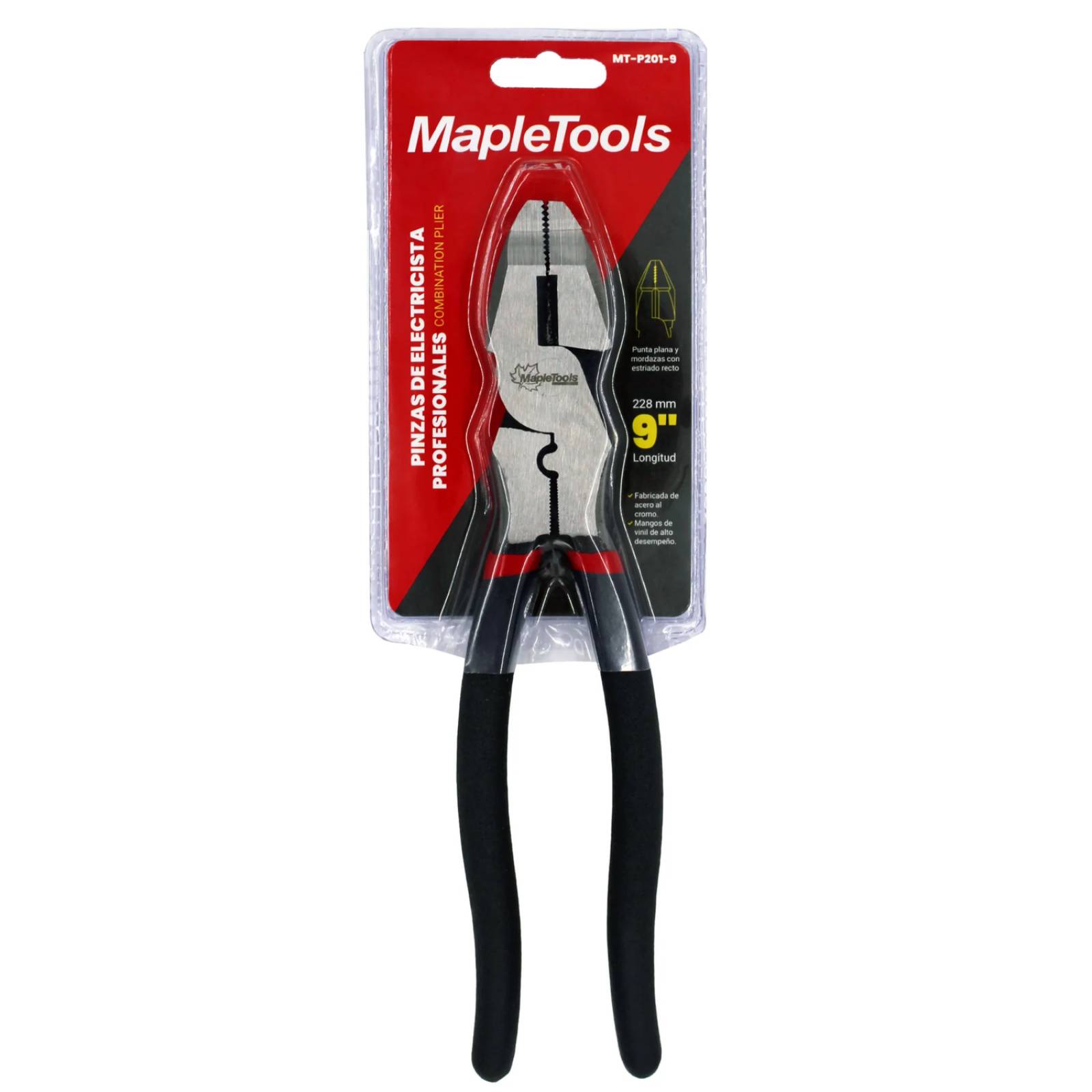 PACK 3 PINZA ELECTRICISTA 9 PULG MAPLE TOOLS