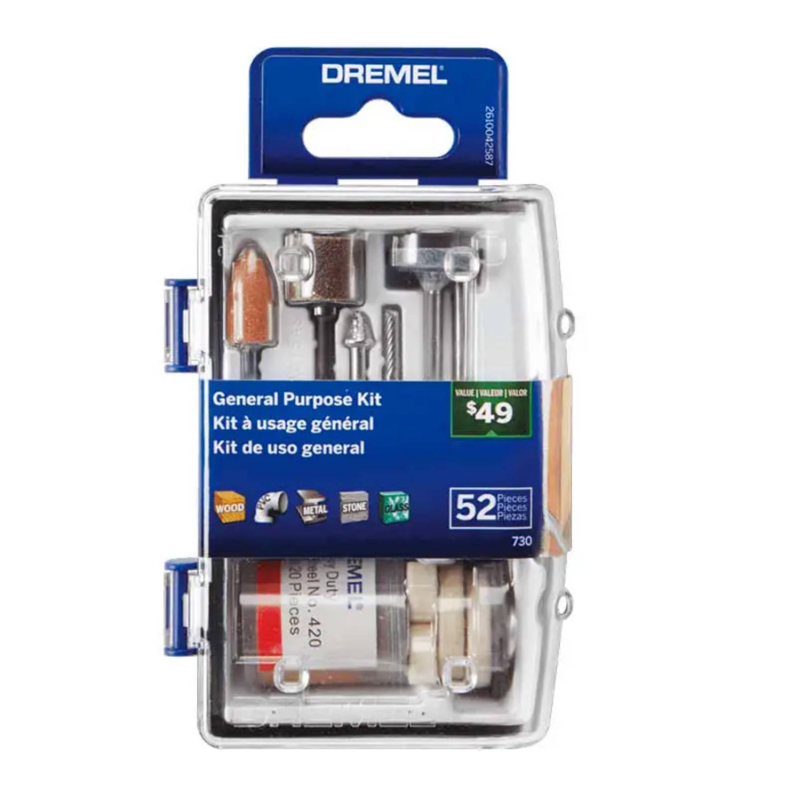 Kit Dremel Accesorios Multiuso General 730 Micro 52pzs 