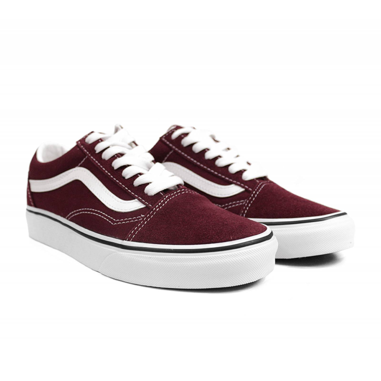Tenis Hombre Vans Casual con agujeta Vino Textil VN0A38G15U7