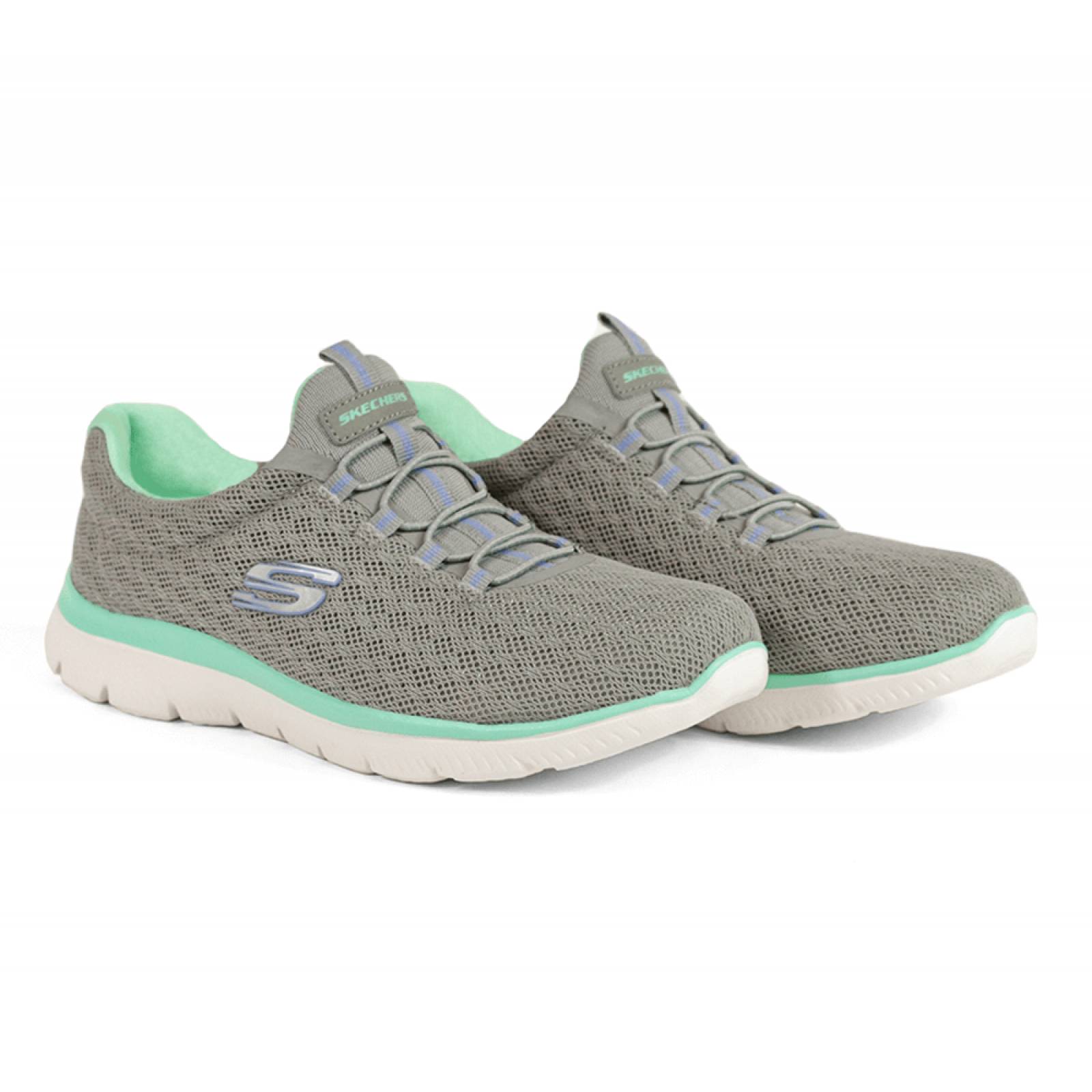 Zapatos skechers 2025 dama 2019 gris