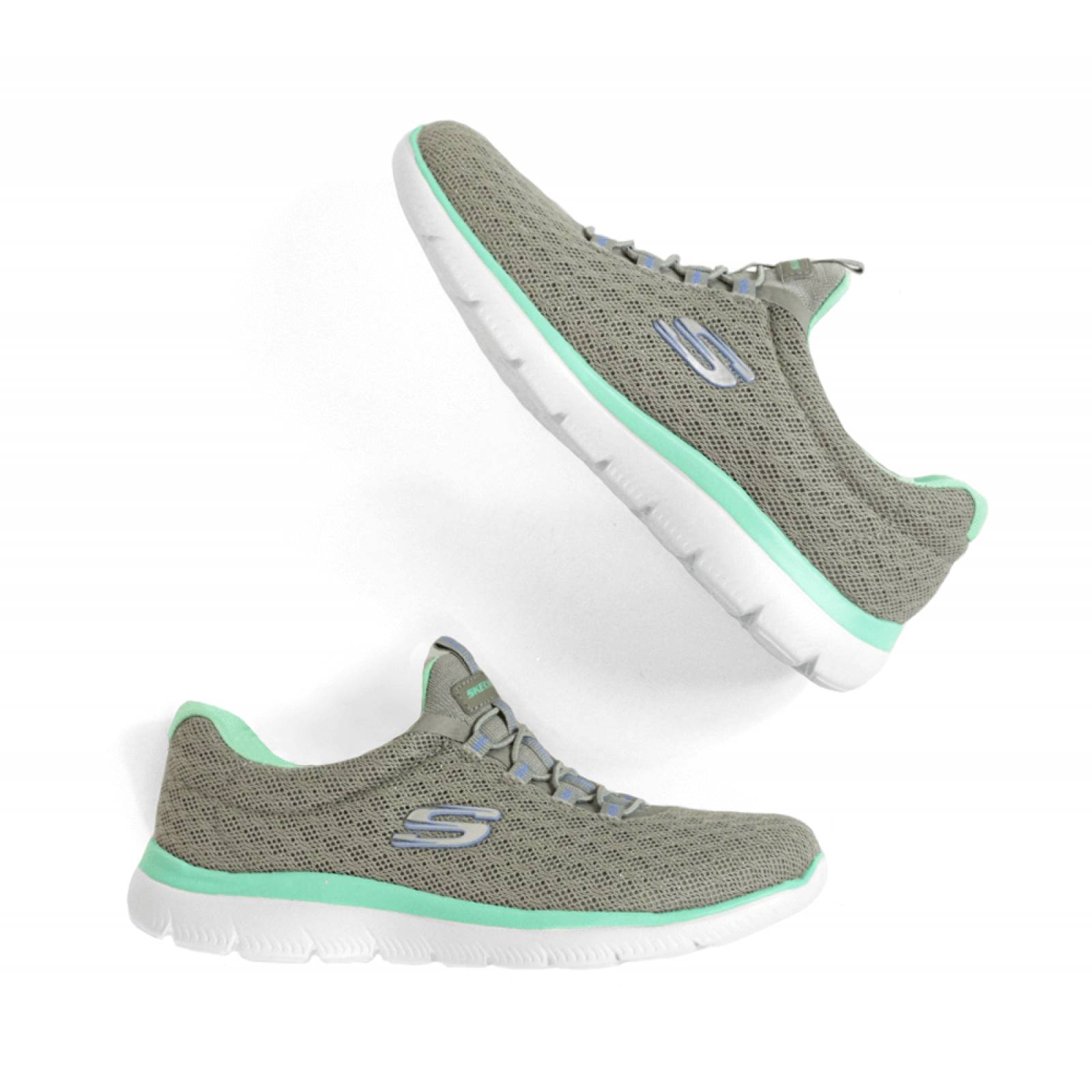 Zapatos skechers 2025 dama 2019 gris