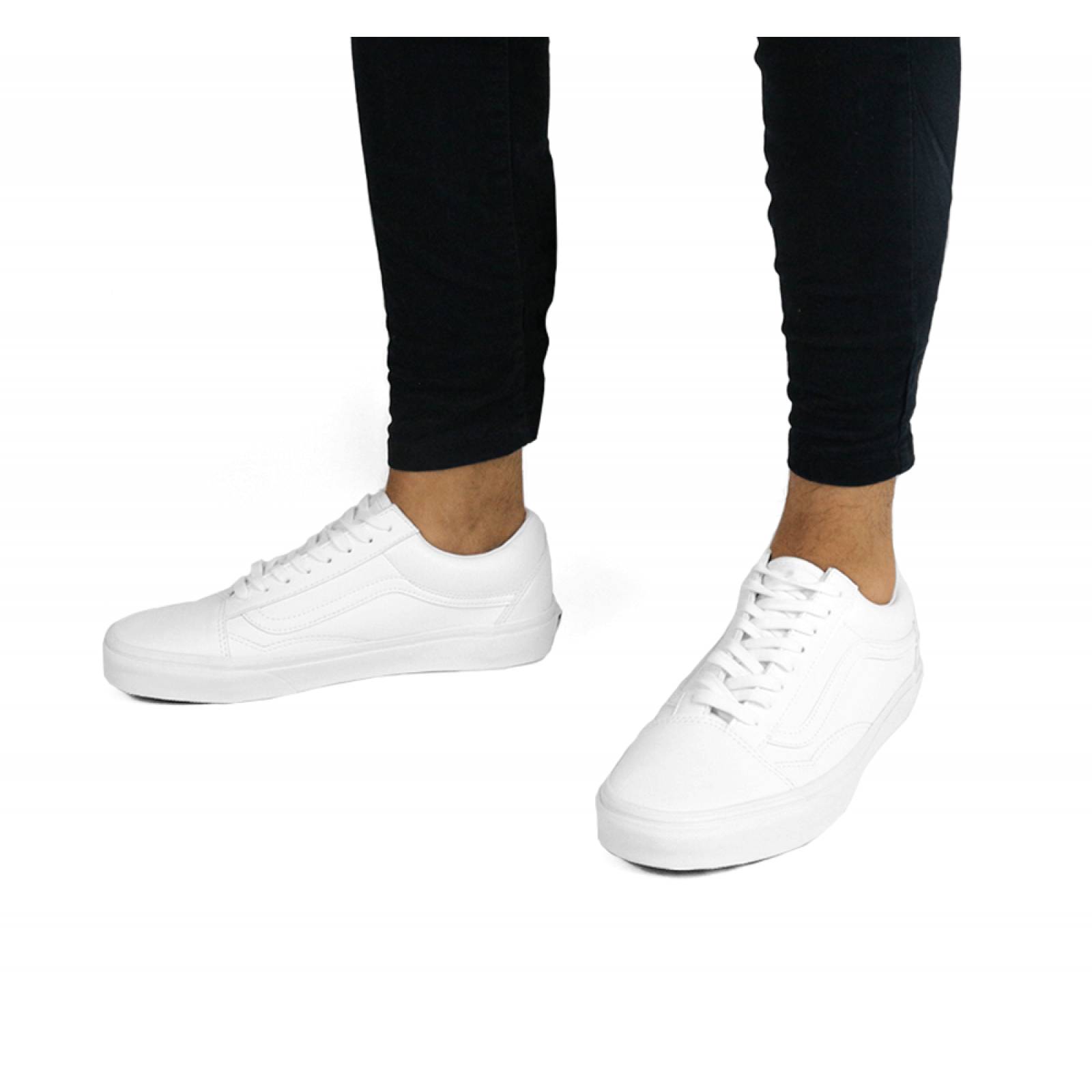 TENIS CABALLERO VANS CASUAL CON AGUJETA BLANCO TEXTIL  VN0A38G1ODJ