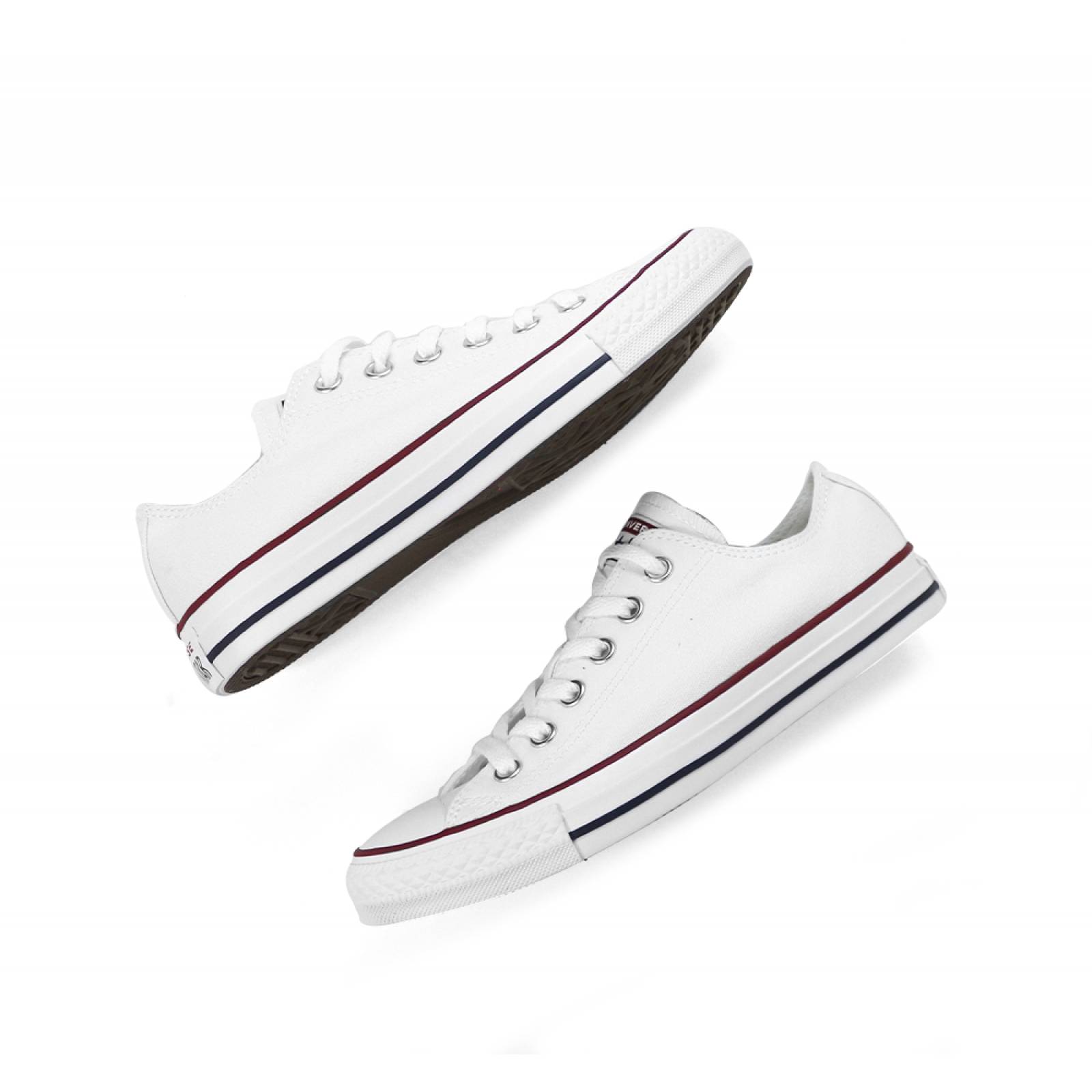 TENIS CABALLERO CONVERSE CASUAL DE METER BLANCO TEXTIL  134 M7652 C
