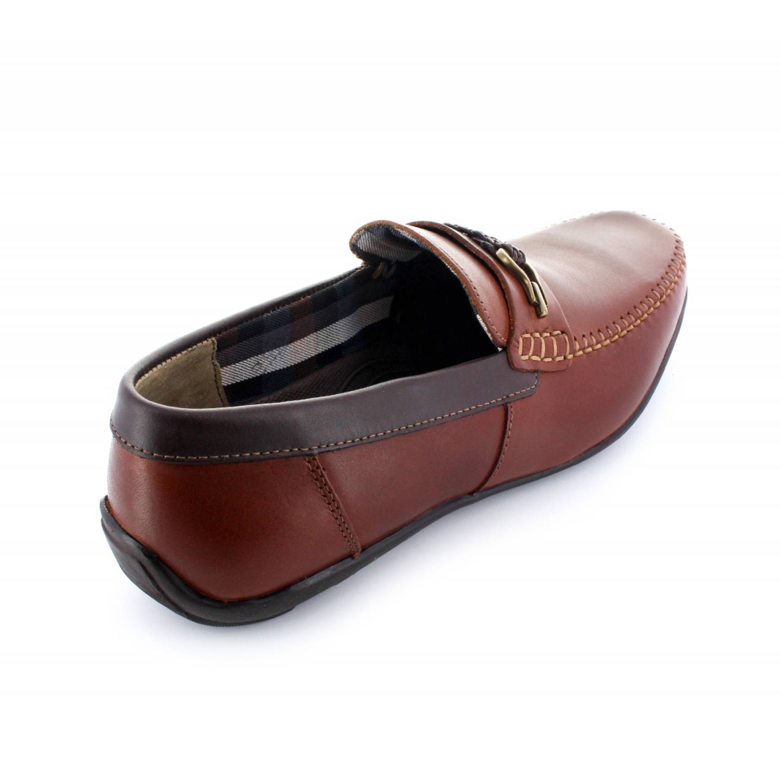 CASUAL   CABALLERO FLEXI MOCASIN CAFE PIEL  68612