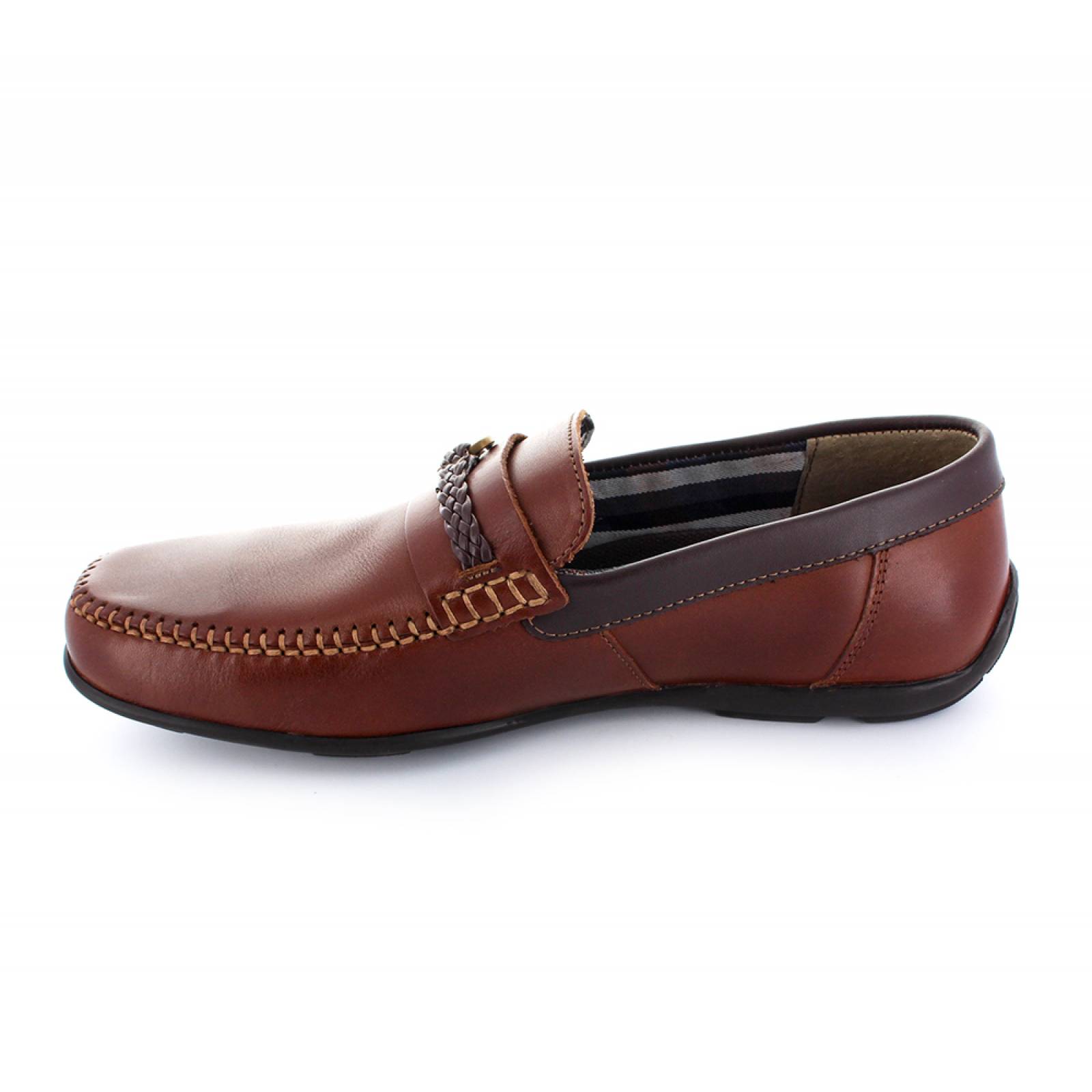 CASUAL   CABALLERO FLEXI MOCASIN CAFE PIEL  68612