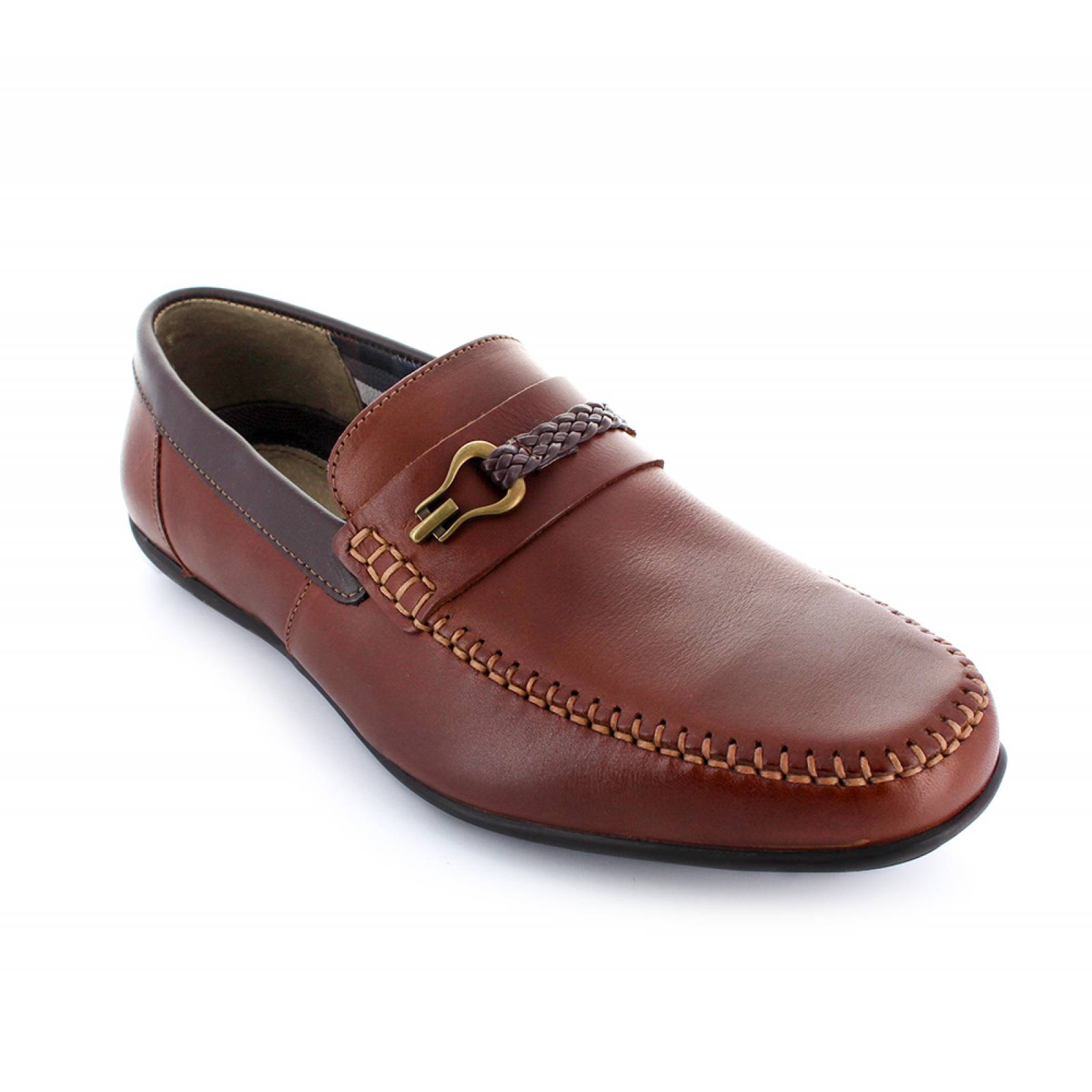 CASUAL   CABALLERO FLEXI MOCASIN CAFE PIEL  68612