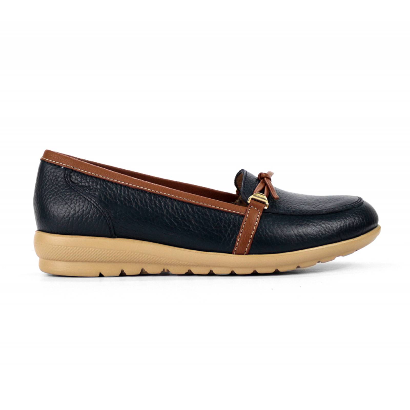 MOCASIN  DAMA FLEXI DRIVER AZUL MARINO PIEL  28406