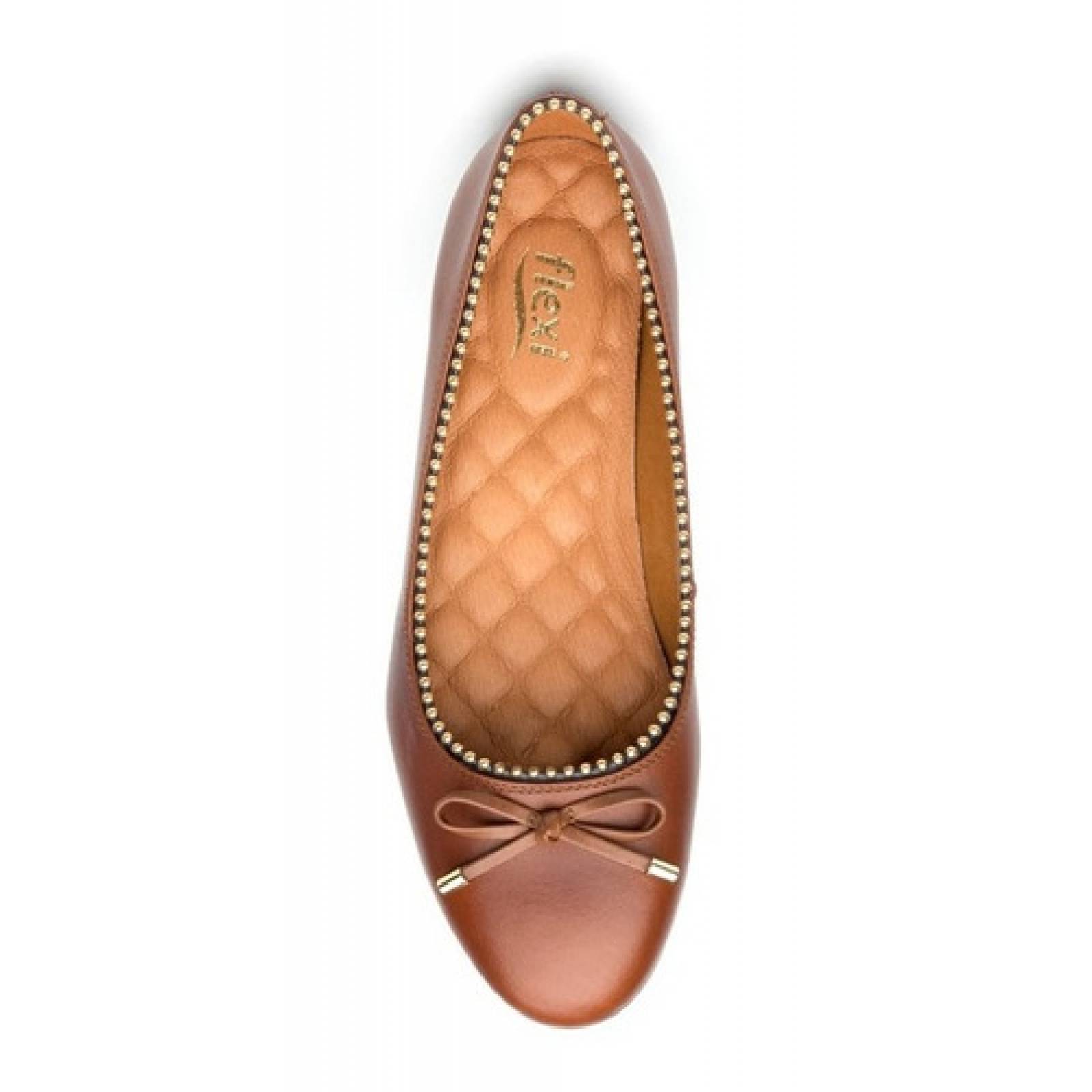 Flats Dama Casual Piel Flexi