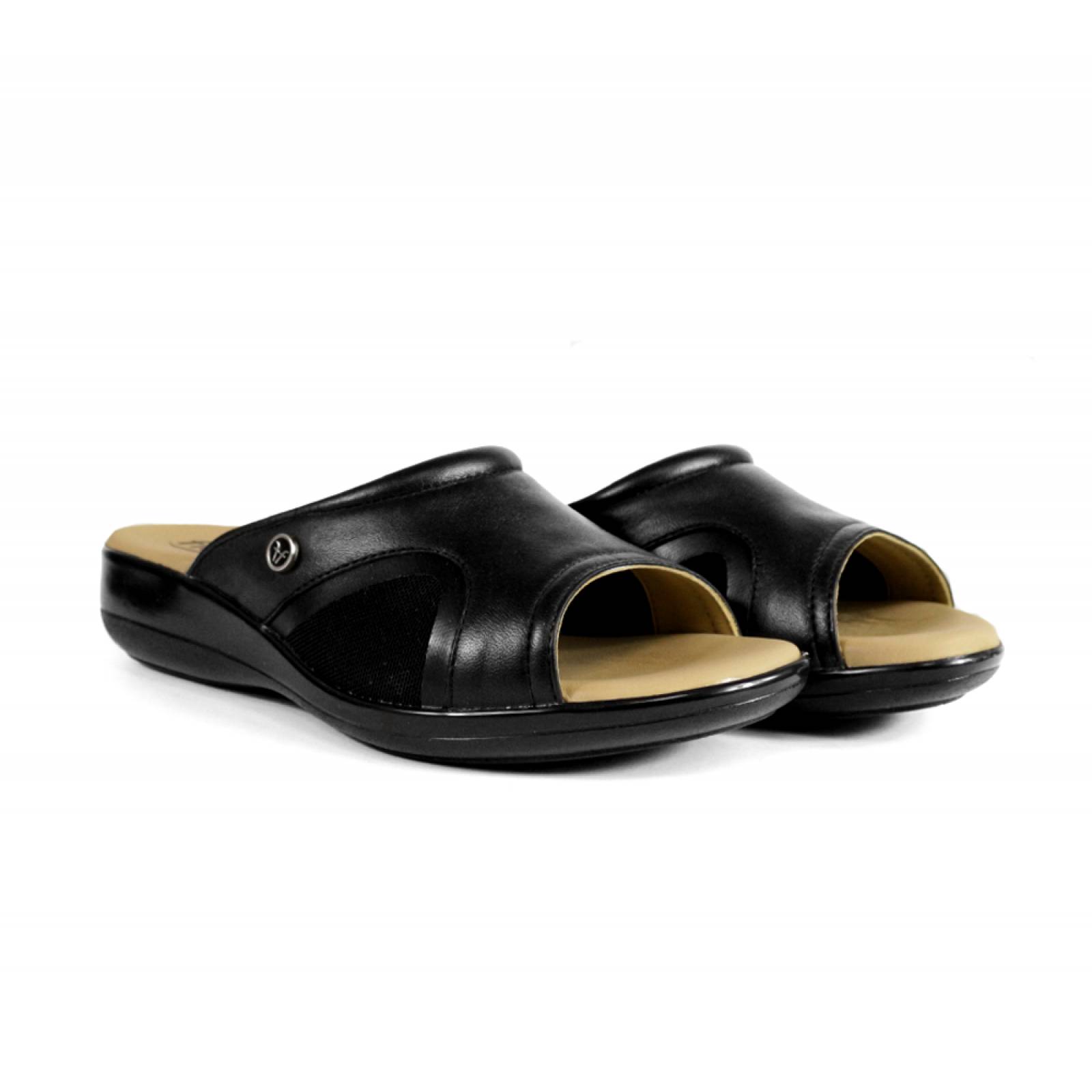 SANDALIA DAMA FLEXI CONFORT NEGRO PIEL  34914