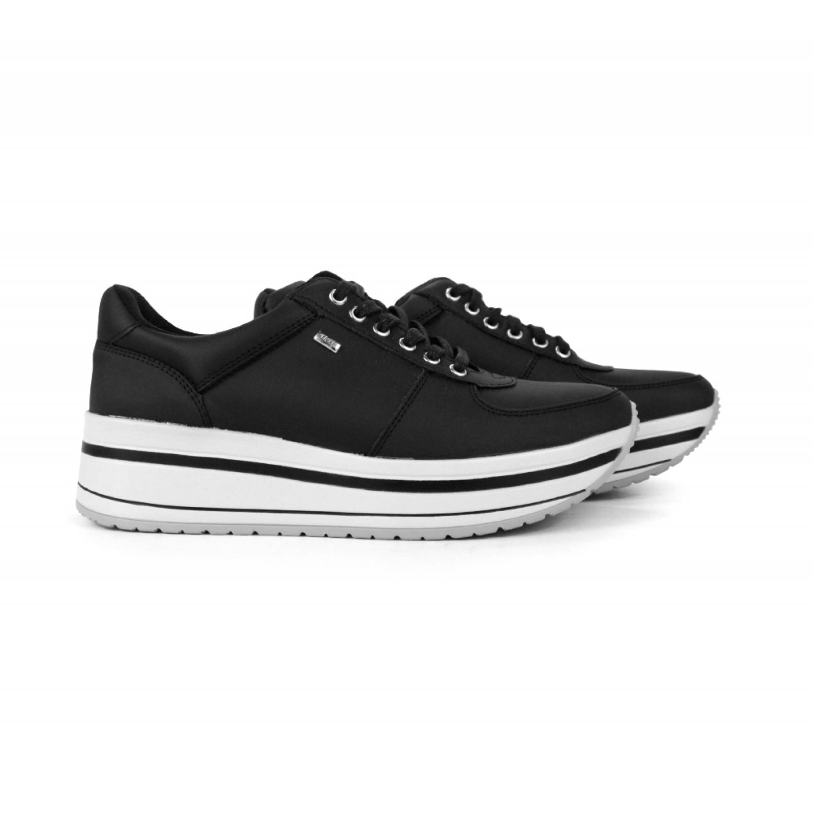 TENIS DAMA FLEXI PLATAFORMA NEGRO SINTÉTICO 101001