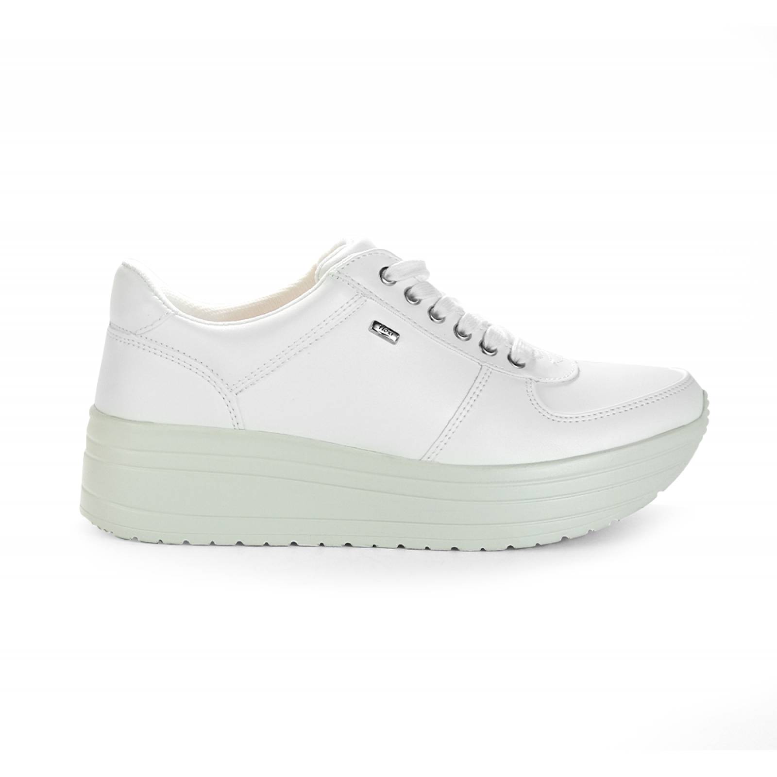 TENIS DAMA FLEXI PLATAFORMA BLANCO SINTÉTICO 101001