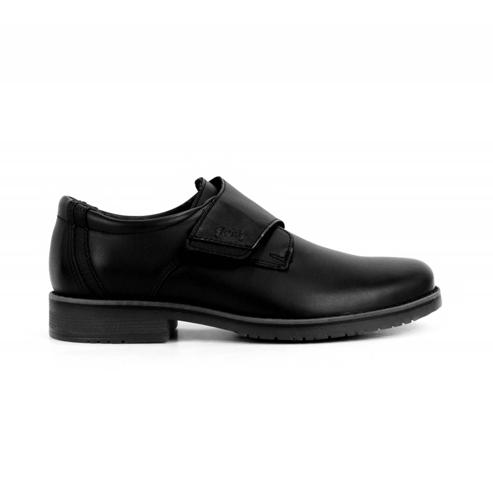 CERRADO NIÑO FLEXI VELCRO NEGRO PIEL  50907