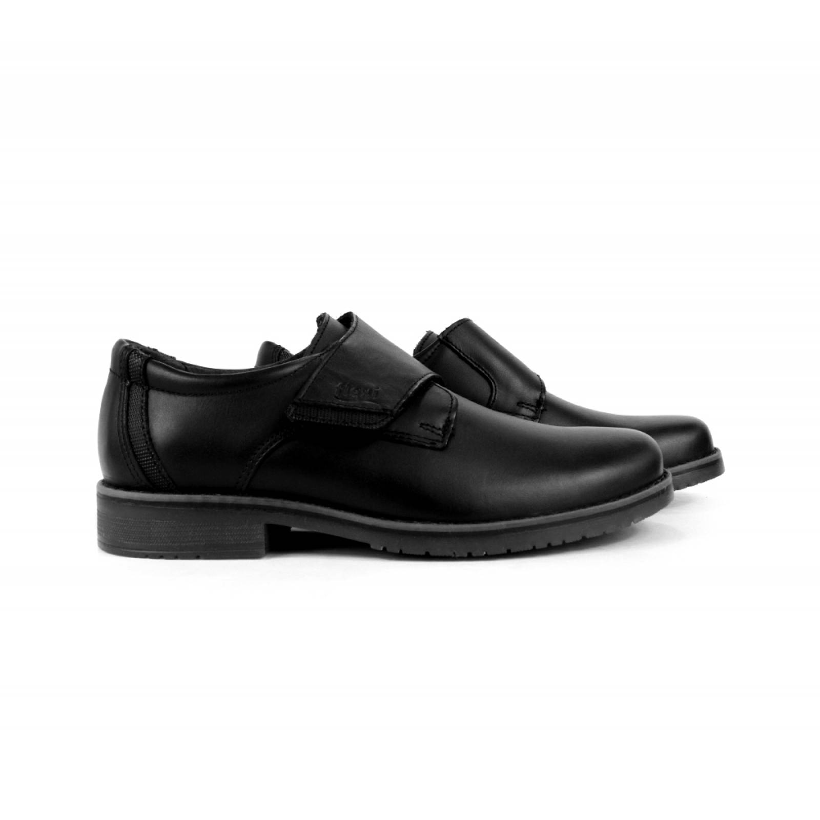 CERRADO NIÑO FLEXI VELCRO NEGRO PIEL  50907