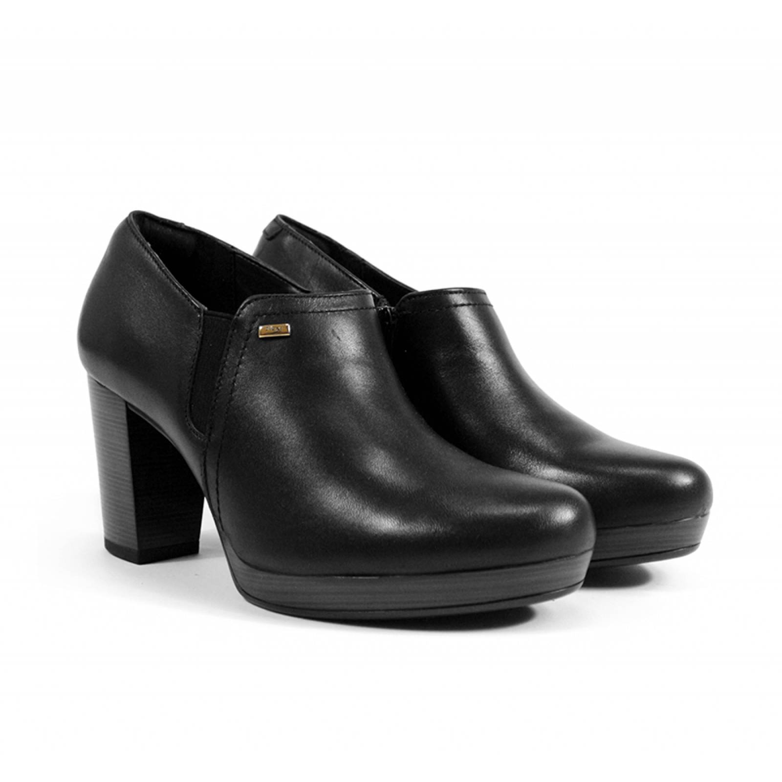 BUTI DAMA FLEXI TACON ALTO NEGRO PIEL  105802