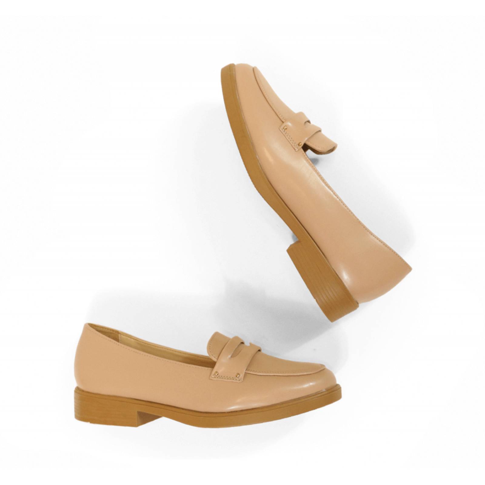 MOCASIN  DAMA LADY PAULINA DRIVER BEIGE BECERRO  12107