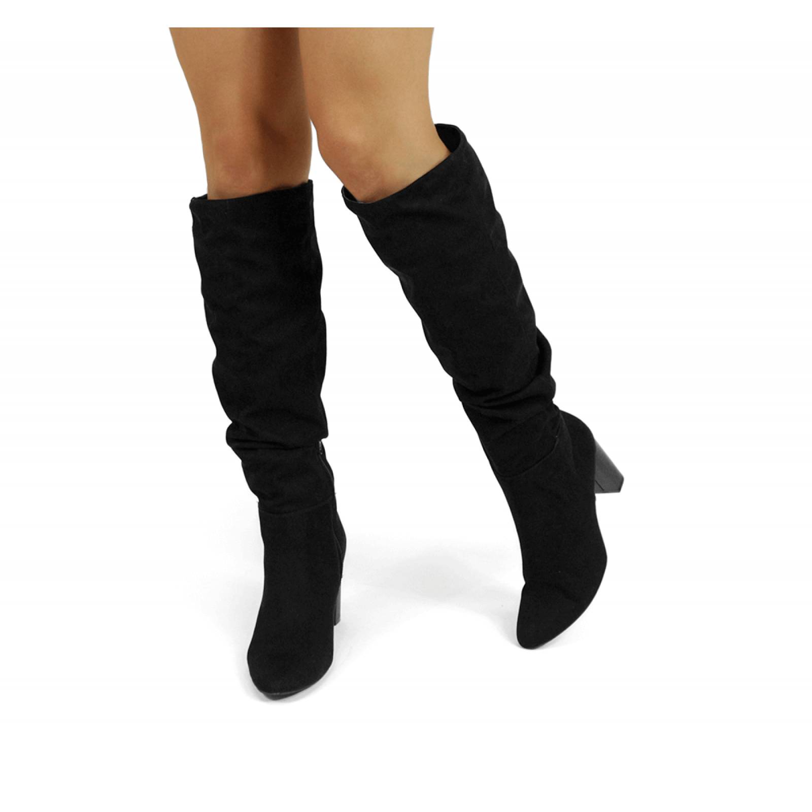 BOTA DAMA LADY PAULINA LARGA TACON NEGRO NULL 15801