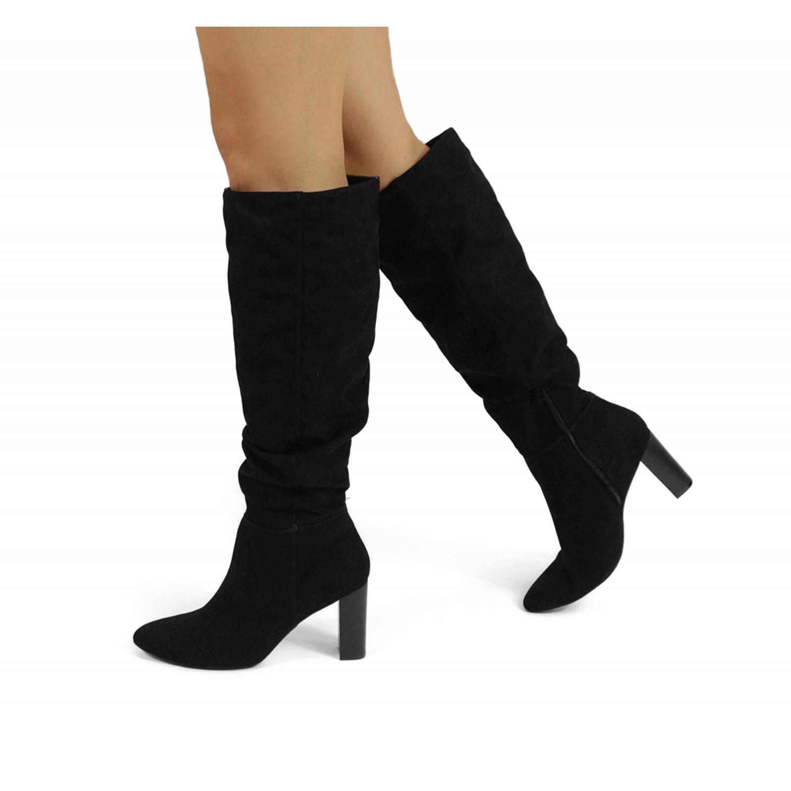 BOTA DAMA LADY PAULINA LARGA TACON NEGRO NULL 15801