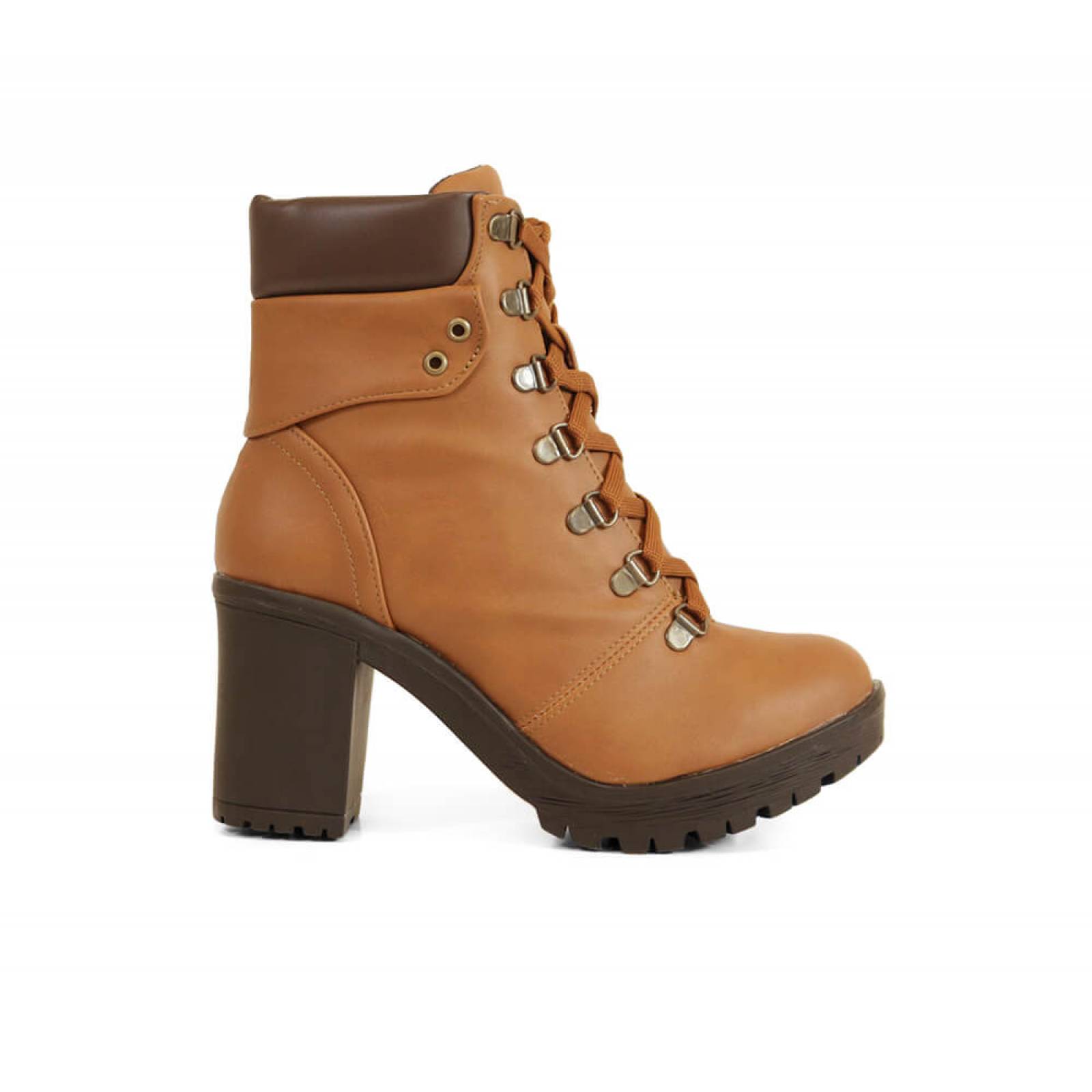 BOTIN DAMA SARAH STUDIO TACON CUADRADO MEDIO CAMEL LASIO 06223