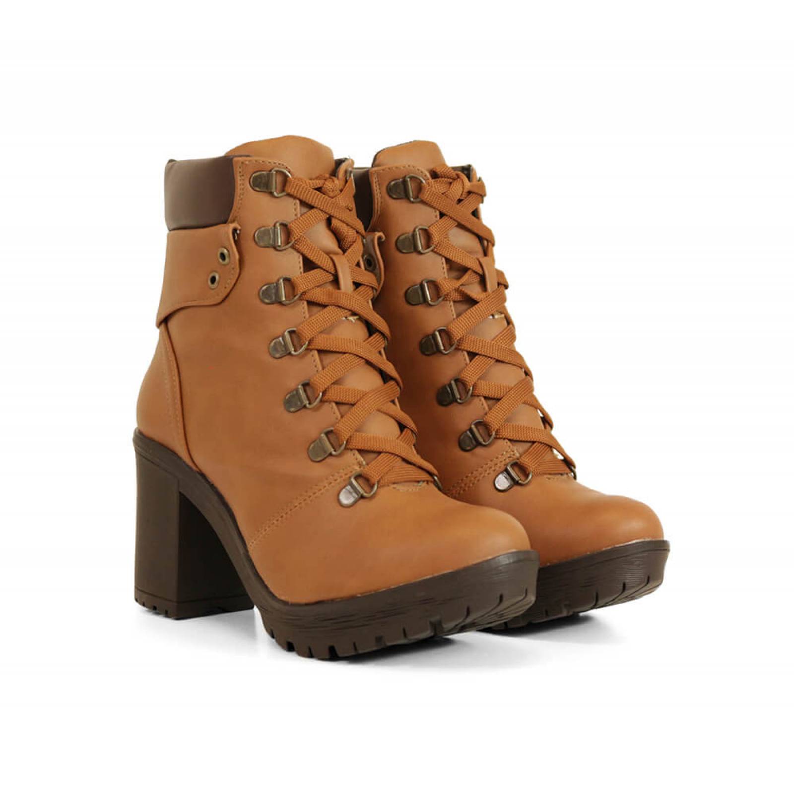 BOTIN DAMA SARAH STUDIO TACON CUADRADO MEDIO CAMEL LASIO 06223