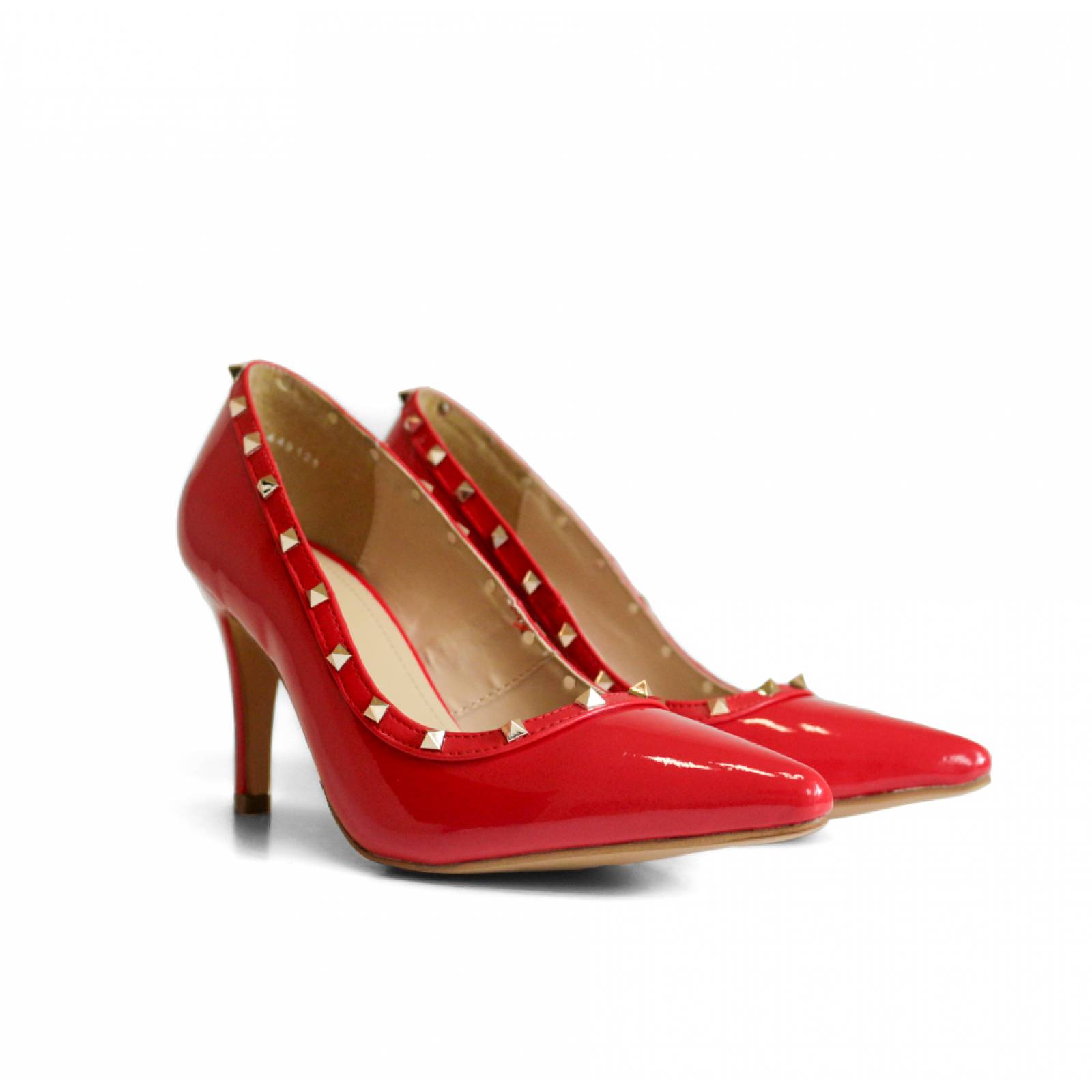 ZAPATILLA ALTA DAMA LADY PAULINA CERRADA ROJO NULL 14221