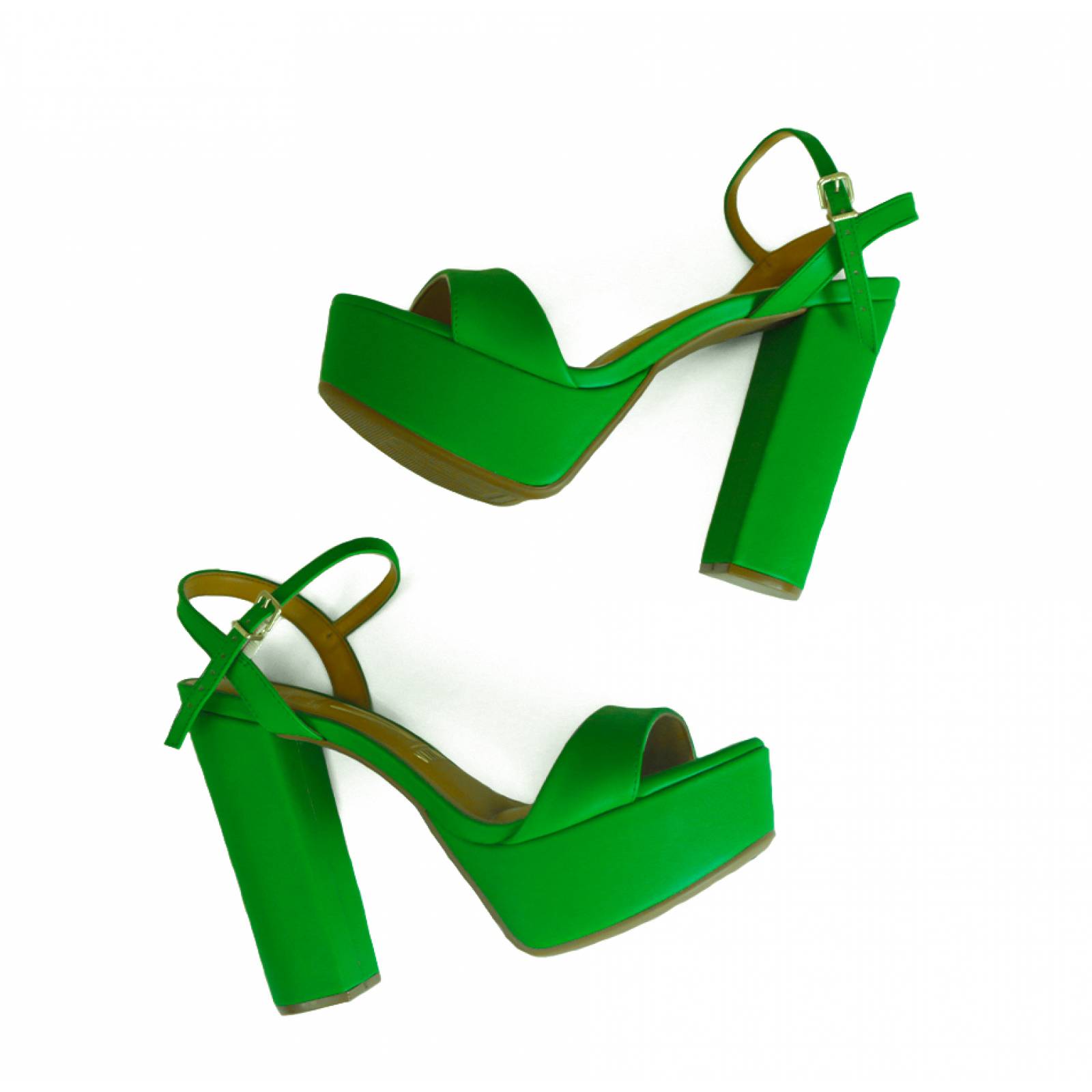 SANDALIA DAMA VIZZANO TACON DE PLATAFORMA ALTO VERDE NULL 6282 455