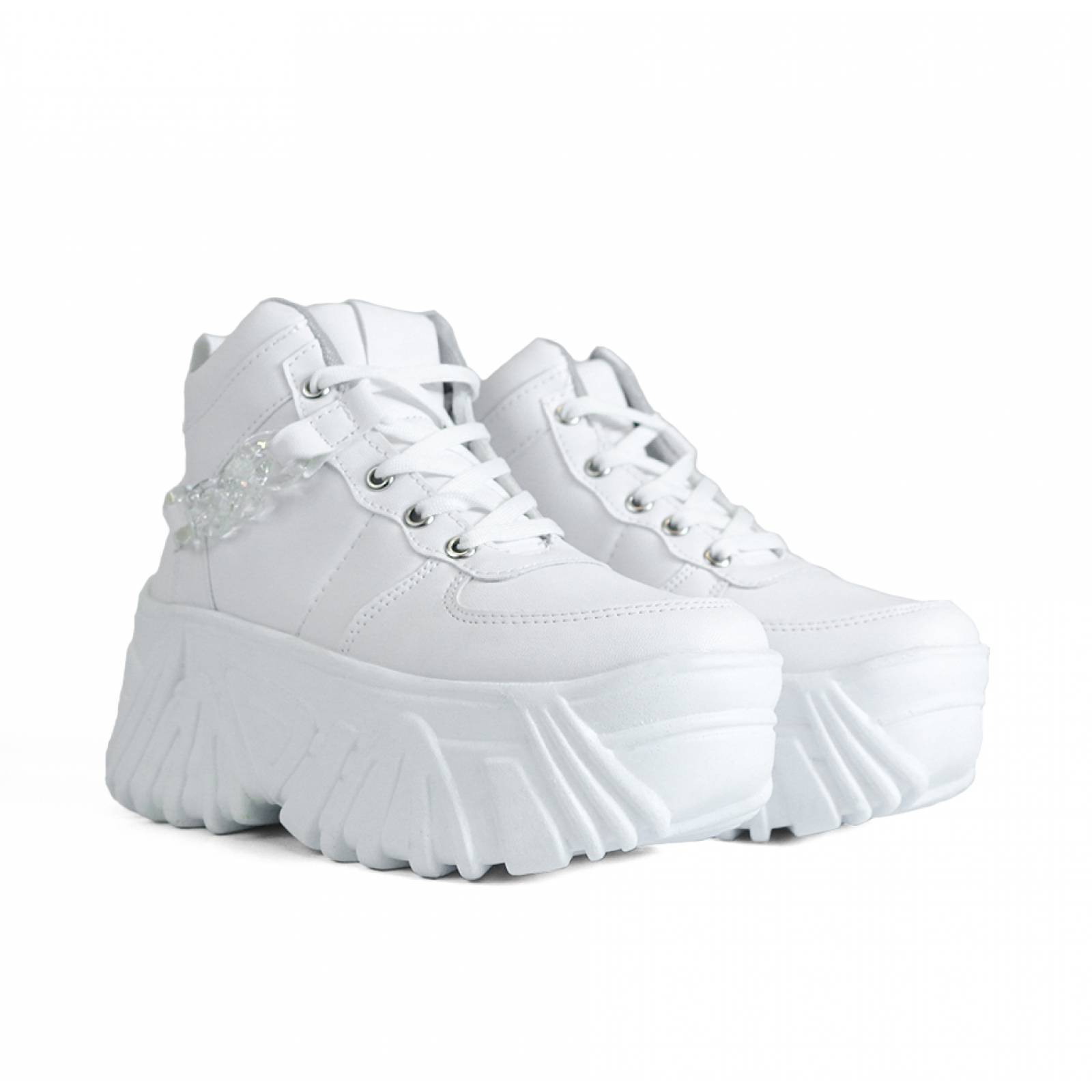 TENIS DAMA MADISON CASUAL CON AGUJETA BLANCO SINTETICO 698401