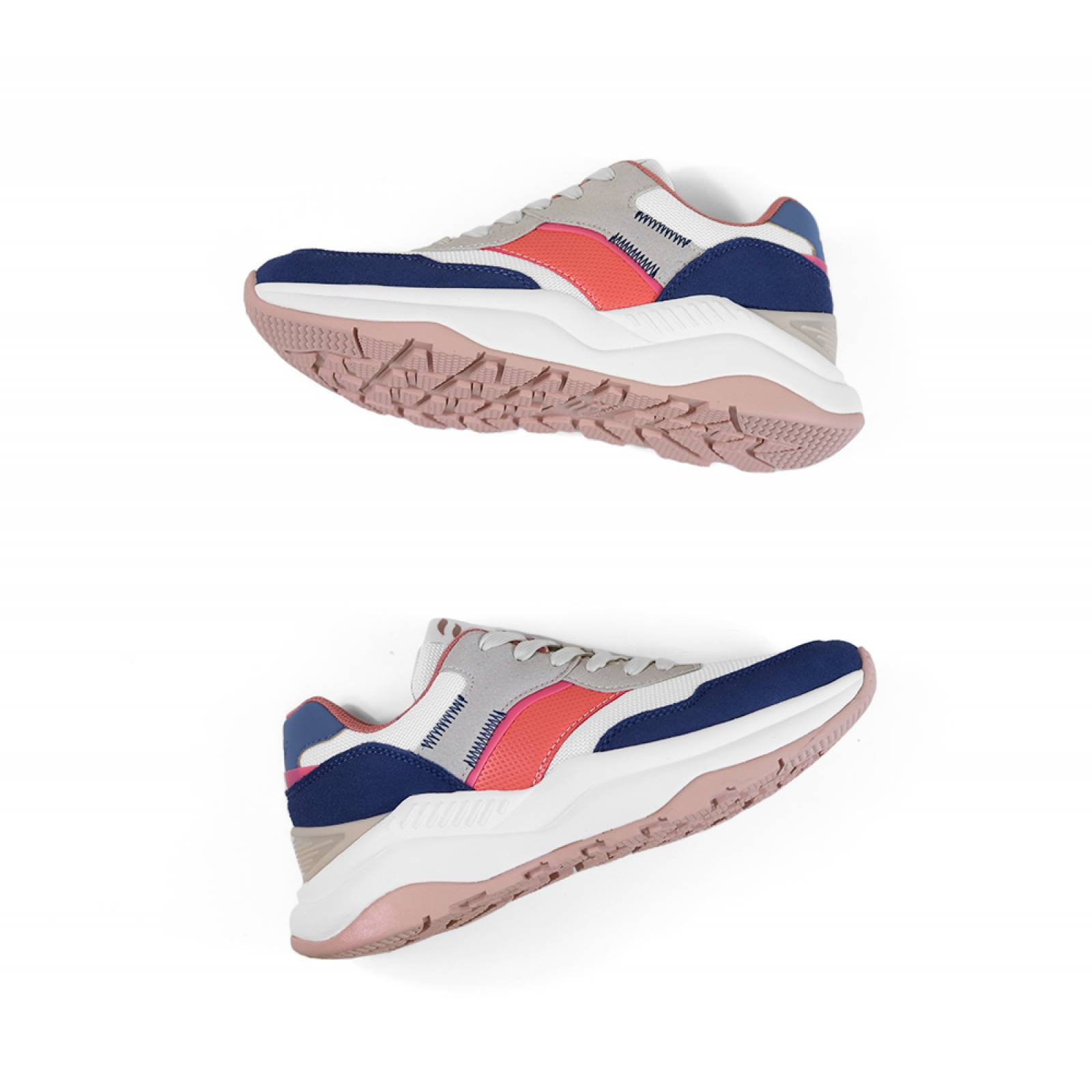 TENIS DAMA FLEXI PLATAFORMA MULTICOLOR TEXTIL  124902