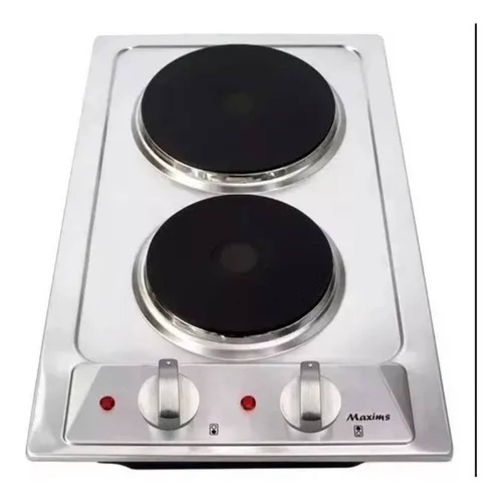 Parrilla Eléctrica 2 Quemadores Acero Inox Marca Maxims