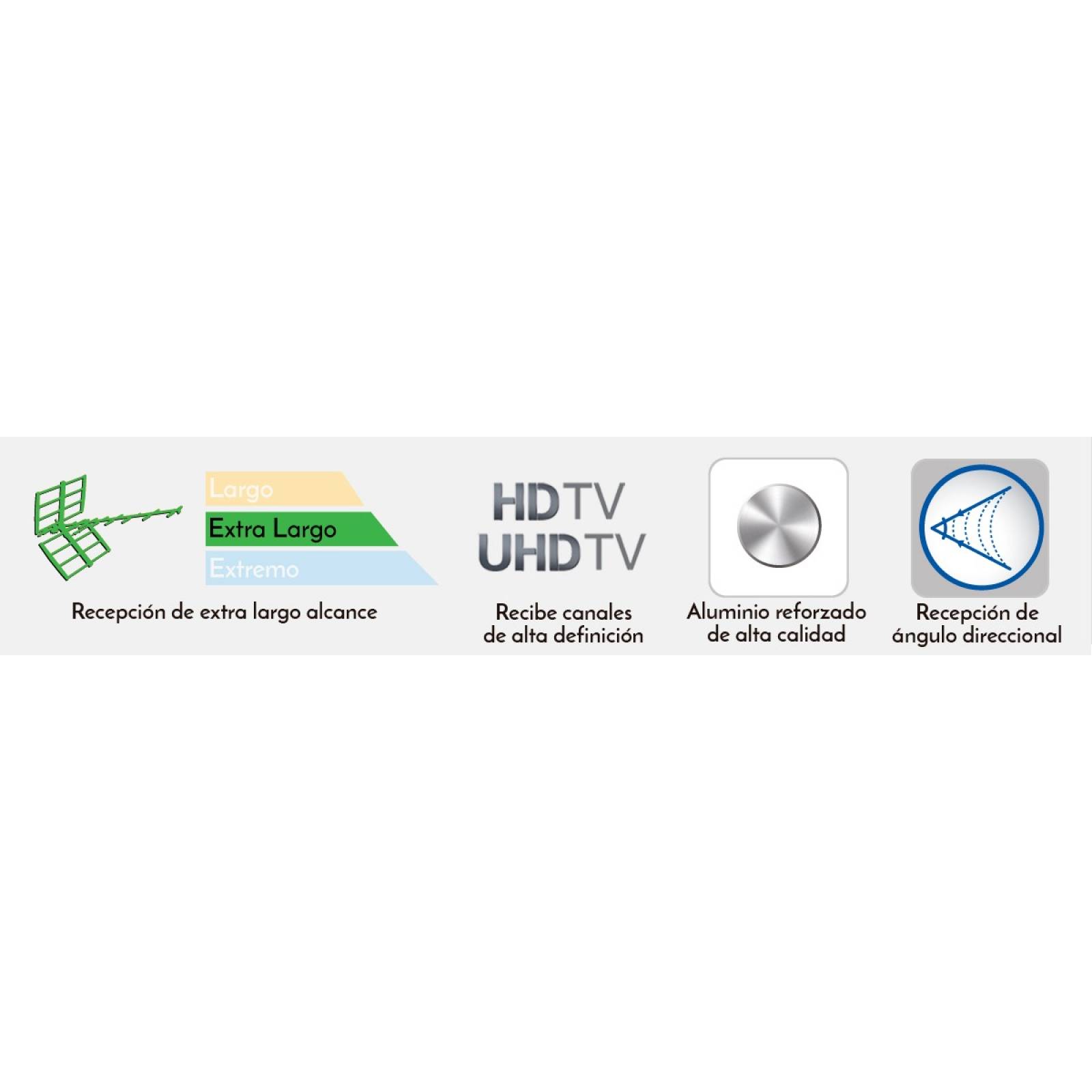 Antena Uhf Aérea De 16 Elementos Hd | Ant uhf 16