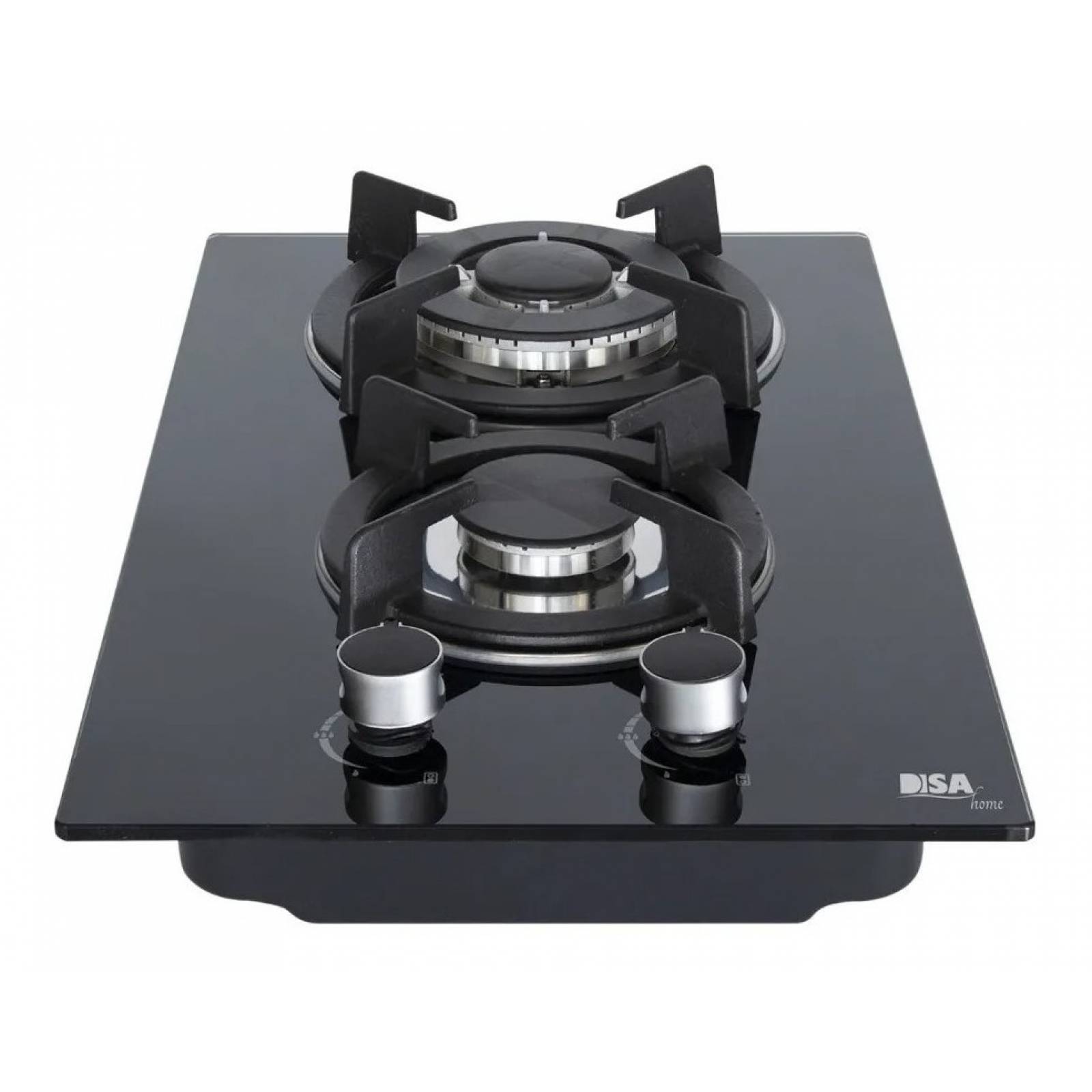 Parrilla Empotrable 2 Quemadores Cristal A Gas Lp Disa