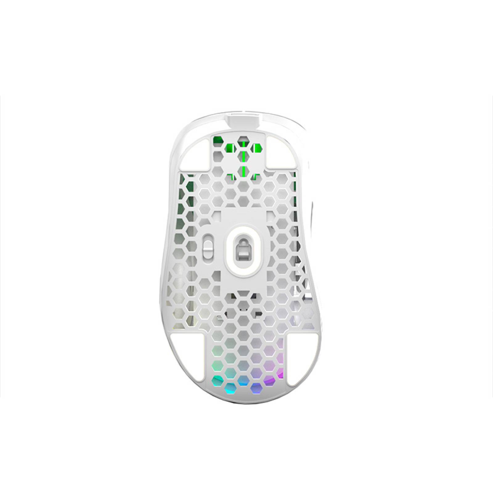 Mouse Gamer VSG Aquila Fly óptico inalámbrico RGB blanco mate Mediano