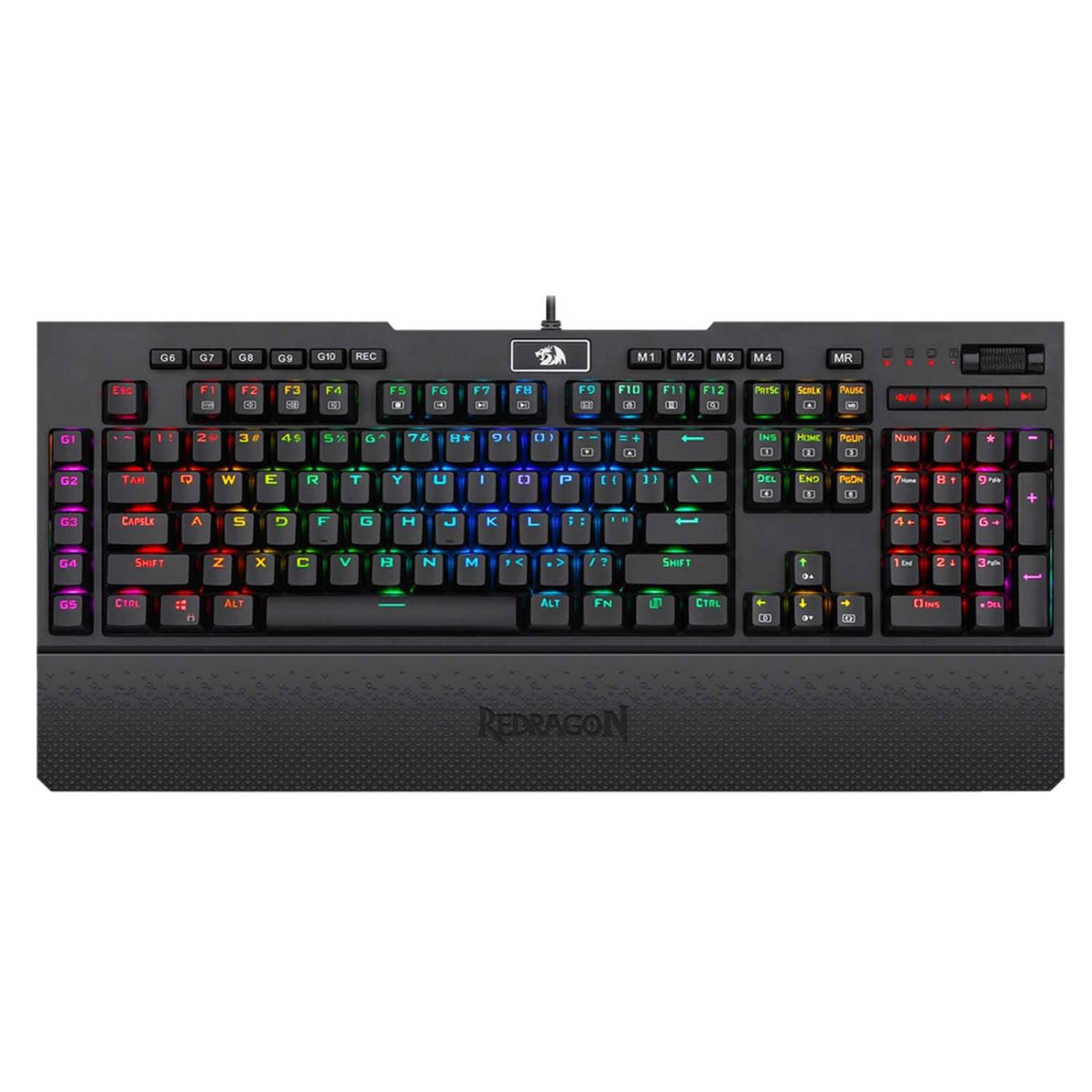 Teclado Mecánico Gamer Redragon Shrapnel RGB perfil bajo 