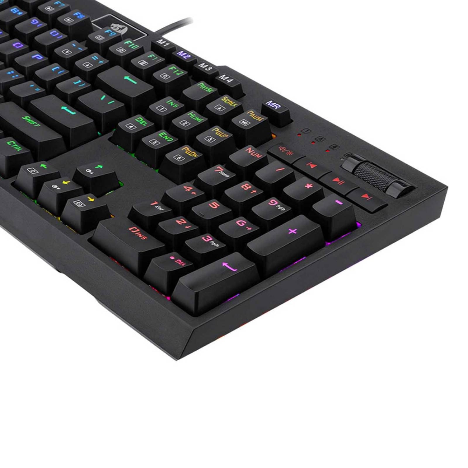Teclado Mecánico Gamer Redragon Shrapnel RGB perfil bajo 
